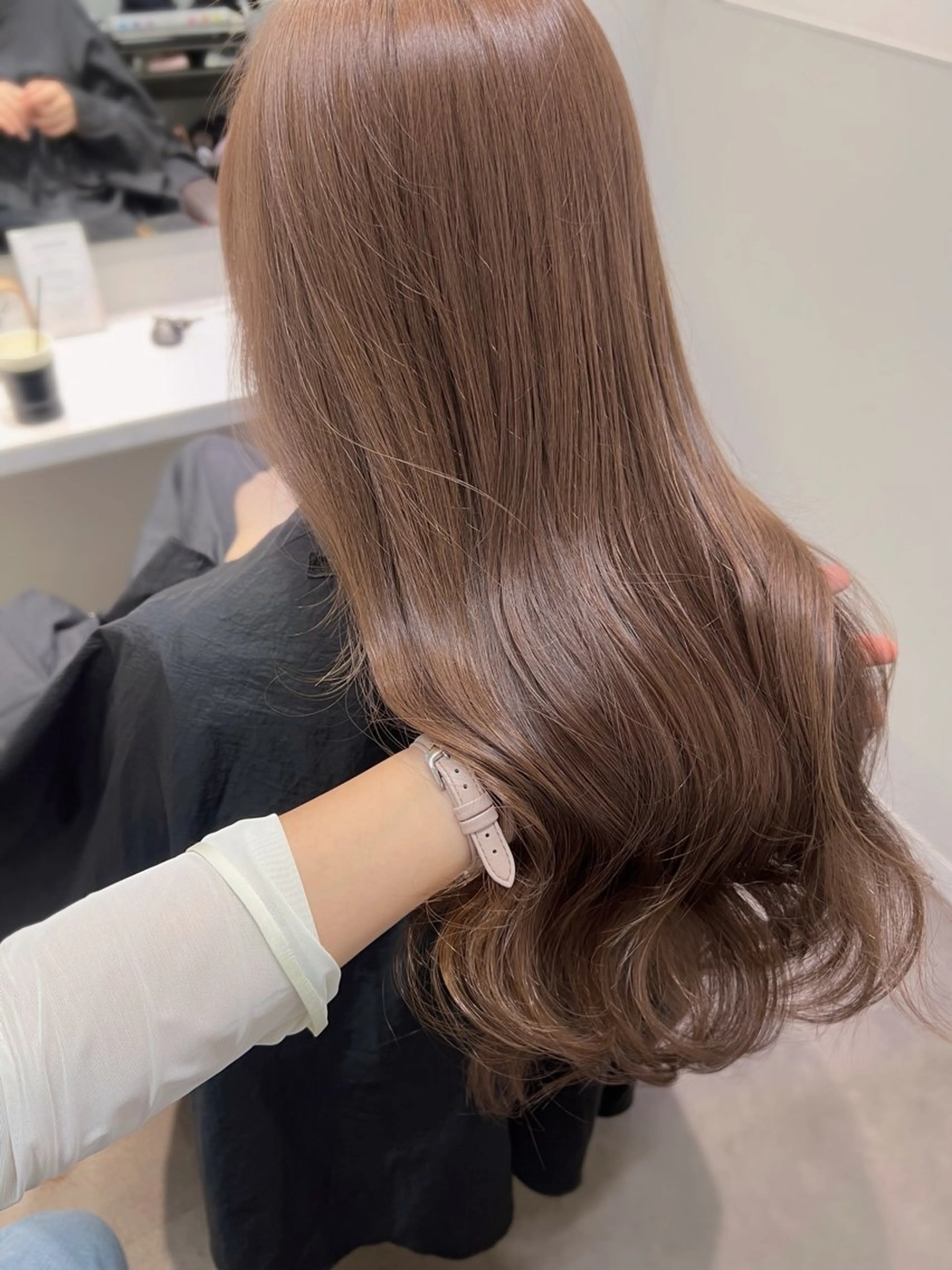 ロング ヘアカラー トリートメント 韓国モテhair🍑 momoのヘアスタイル