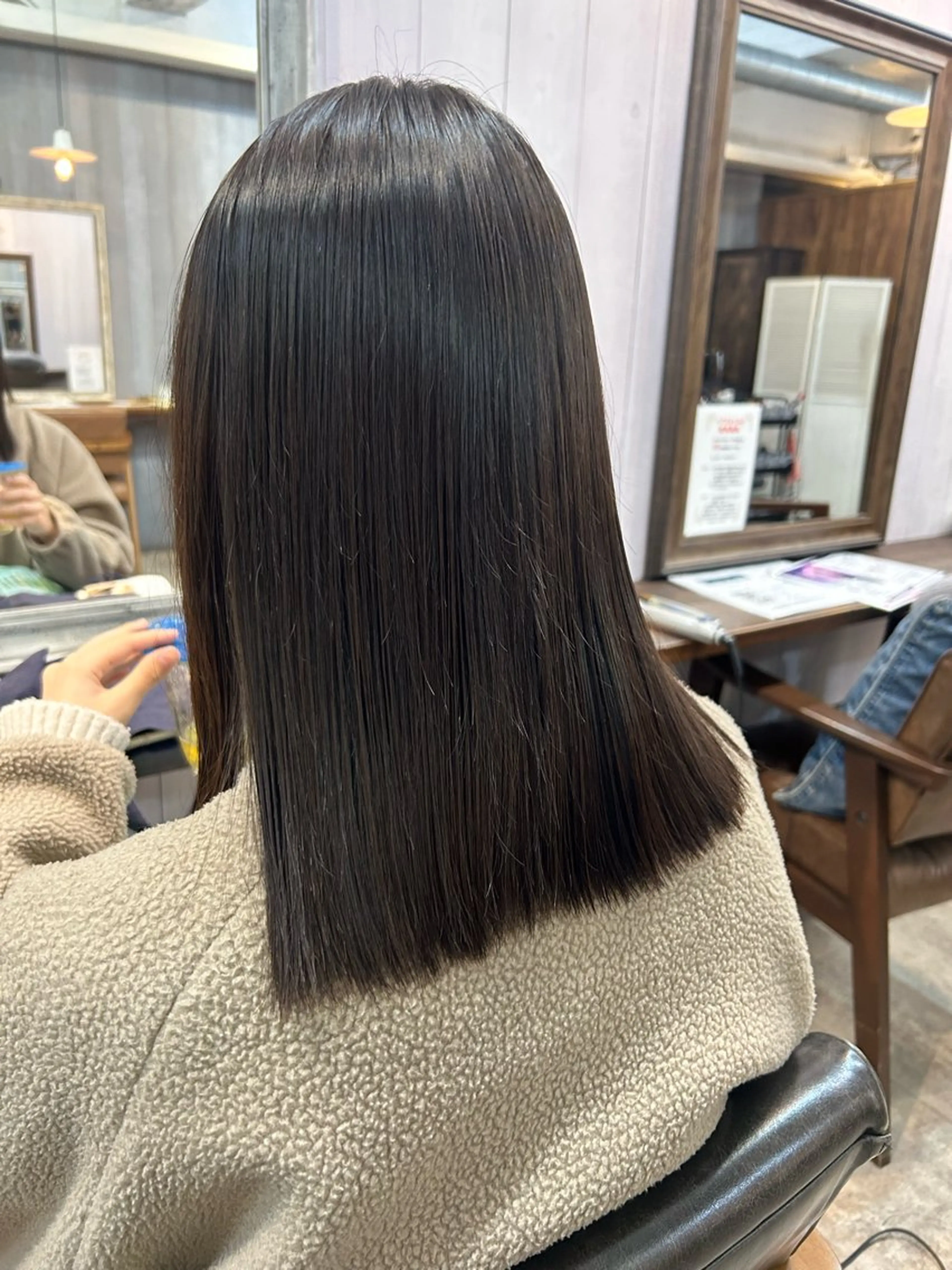 ミディアム 縮毛矯正 LIFE下通 Miyuuのヘアスタイル