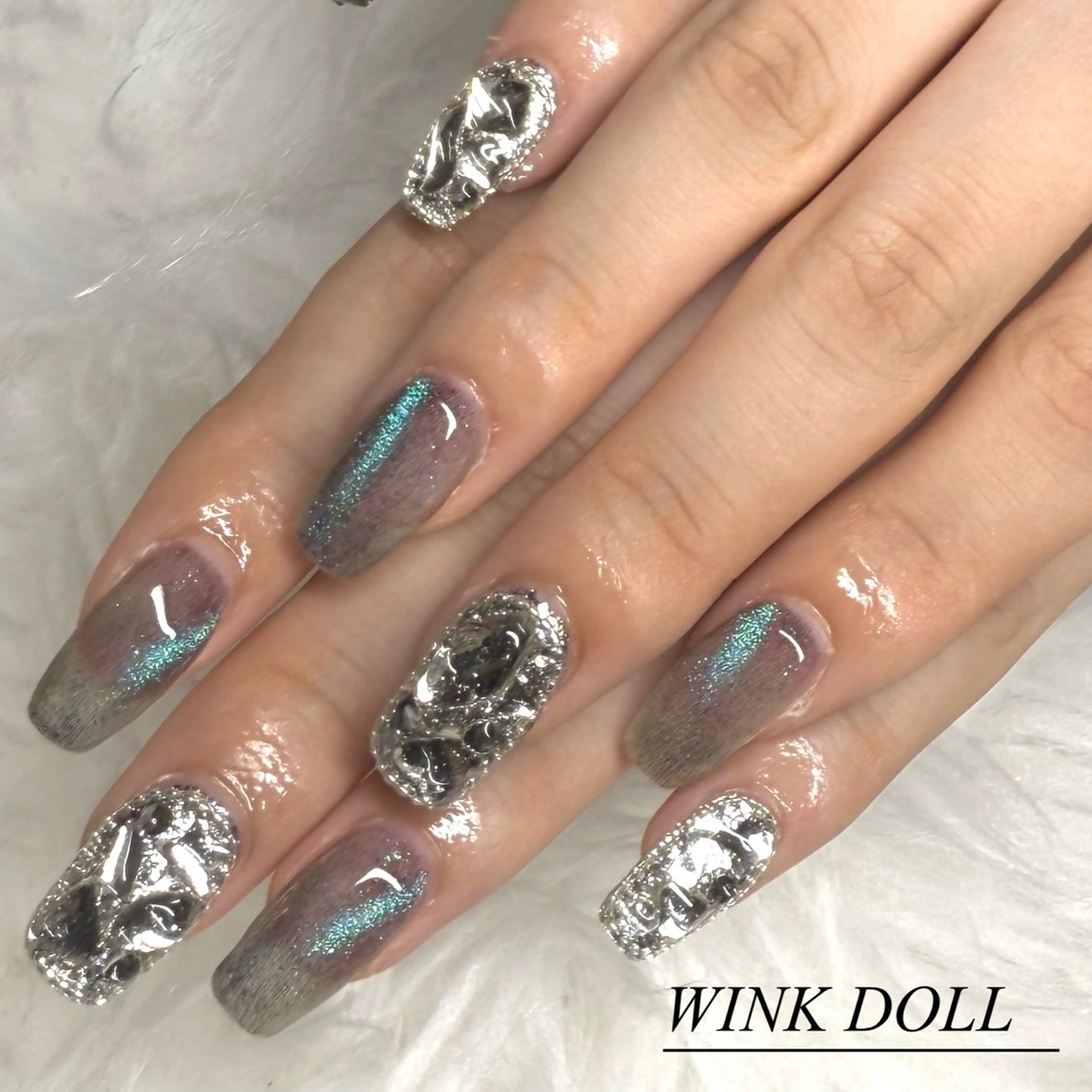 ネイル ハンドネイル WINK DOLL RIANのネイルデザイン