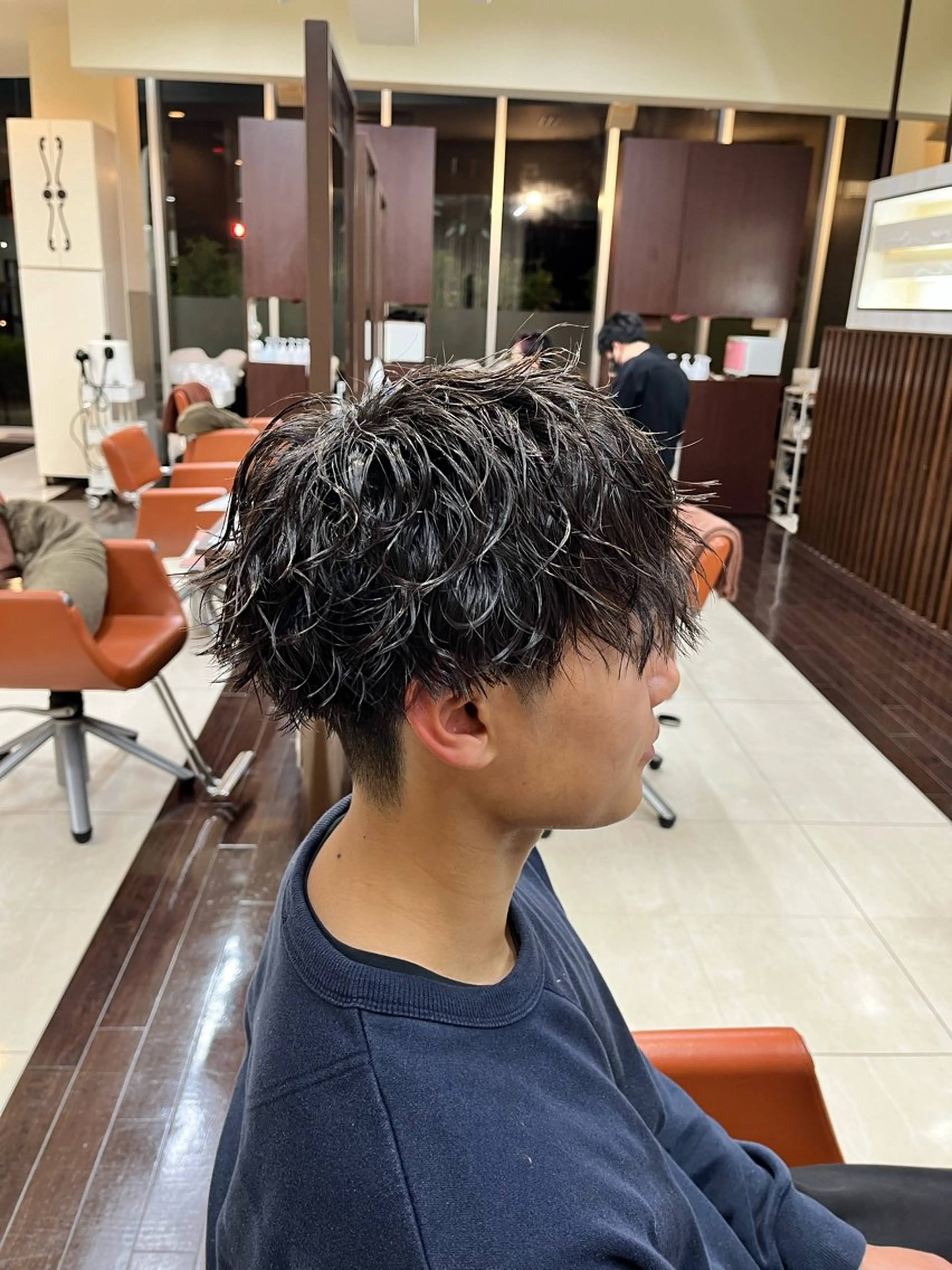 ショート パーマ メンズ マッシュ メンズパーマ ツイストスパイラルパーマ 刈り上げ スパイラルパーマ AROH  men's cut&men's perm 船橋店所属・🧊メンズ特化🧊 高木航希のヘアスタイル