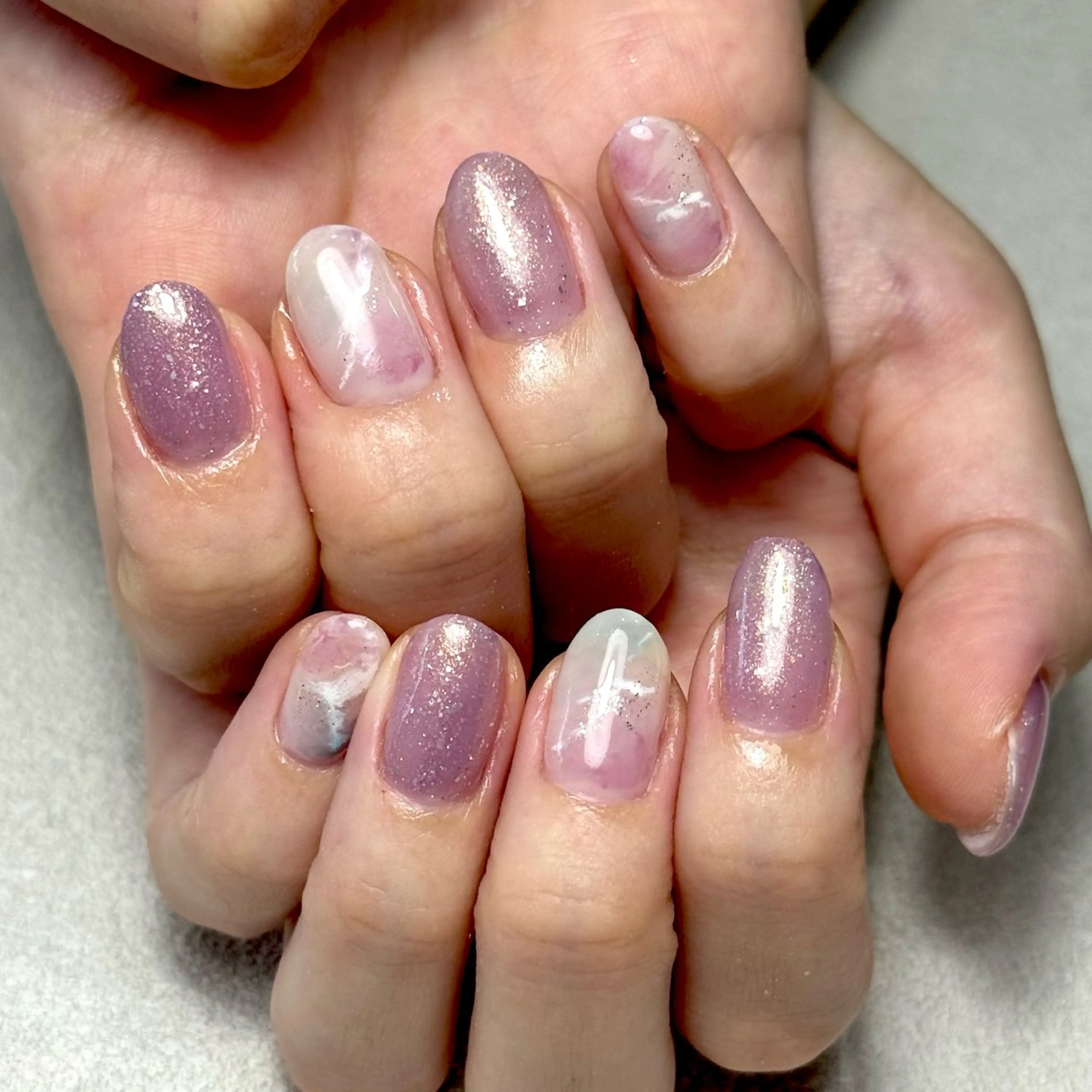 ネイル ニュアンスネイル 手描きアート🎨 tama|竹ノ塚のネイルデザイン