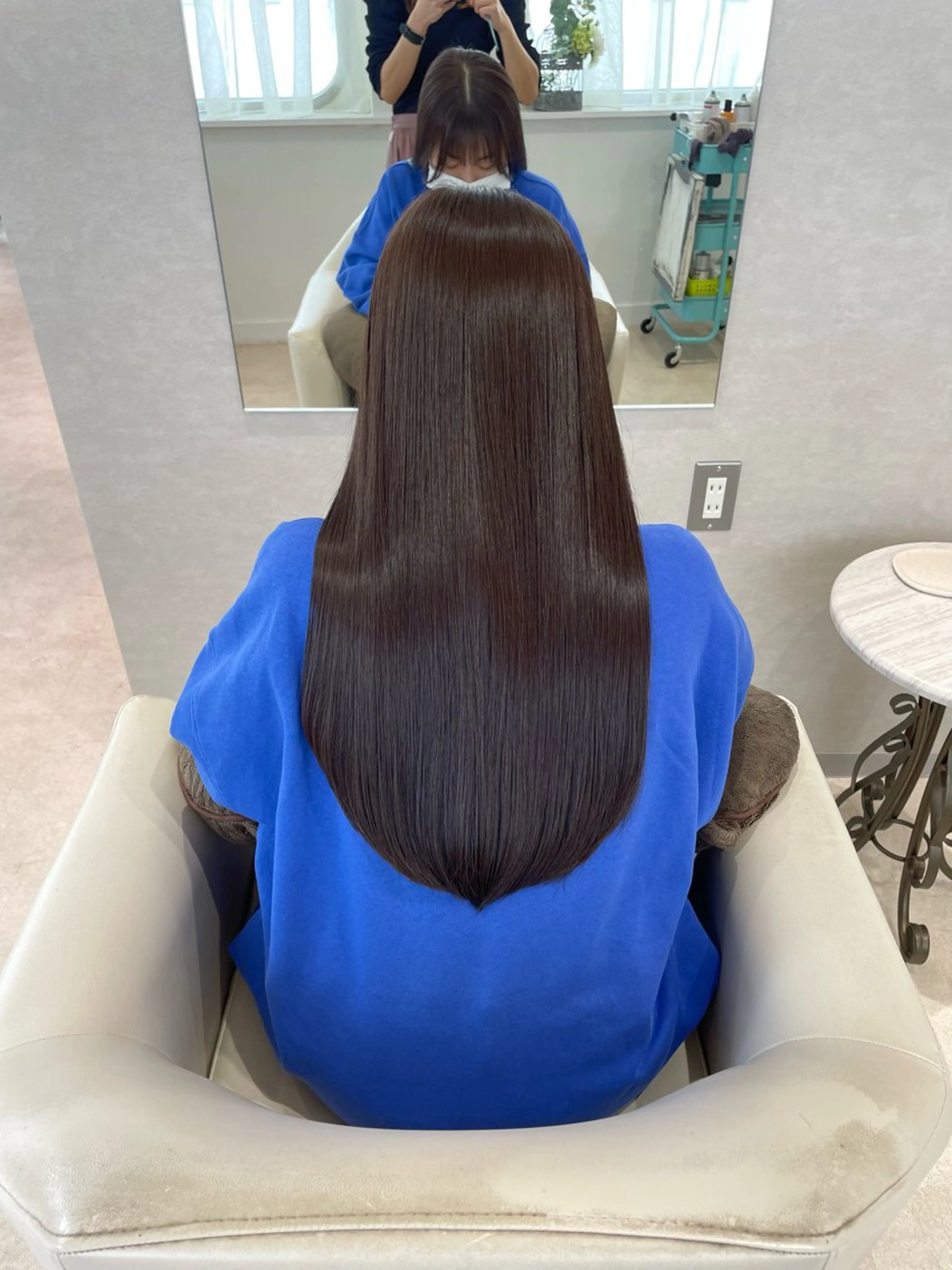 ロング カラー ヘアカラー トリートメント Osoko Hiyoriのヘアスタイル