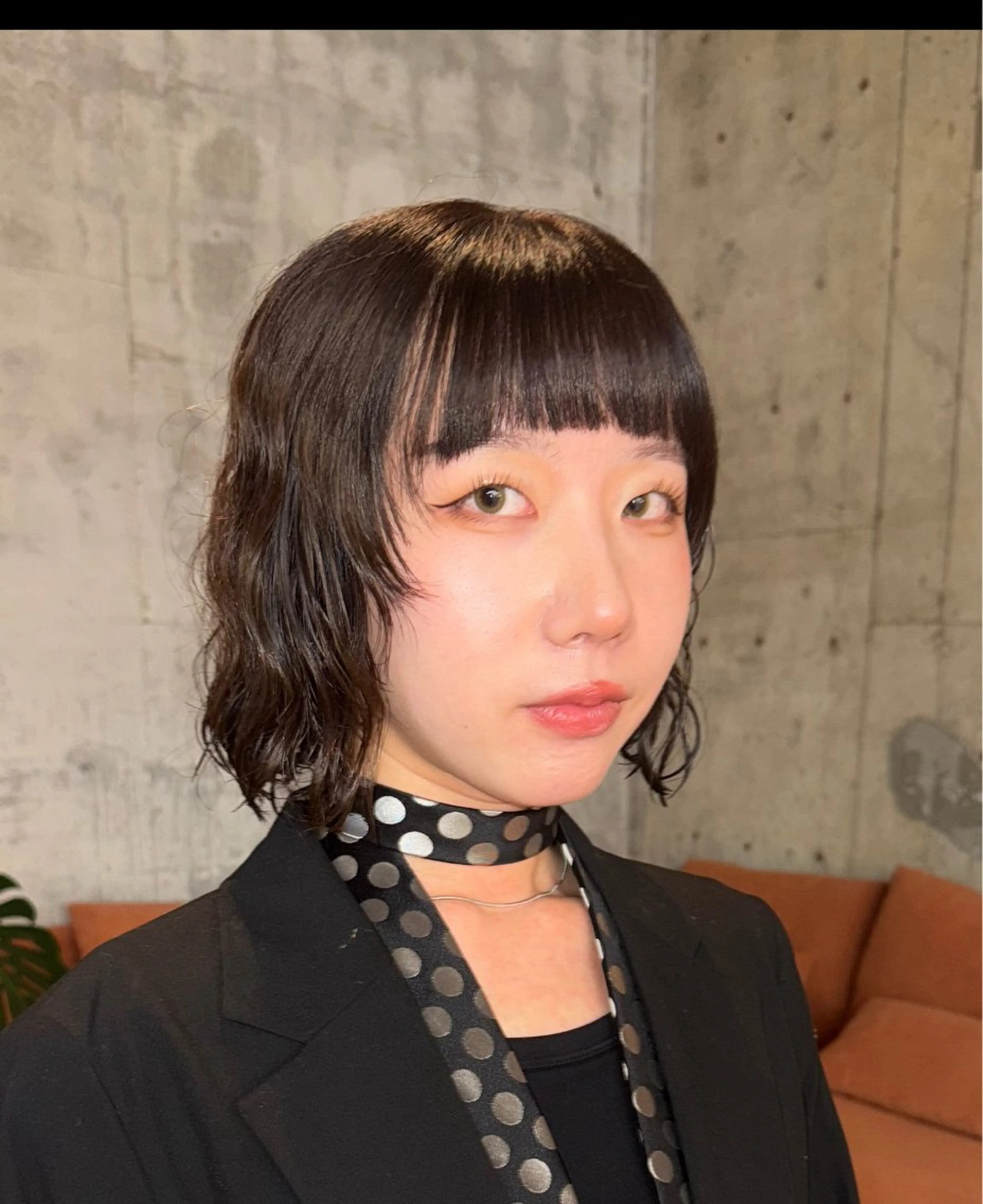 ミディアム ミディアムパーマ 澁谷 咲映のヘアスタイル