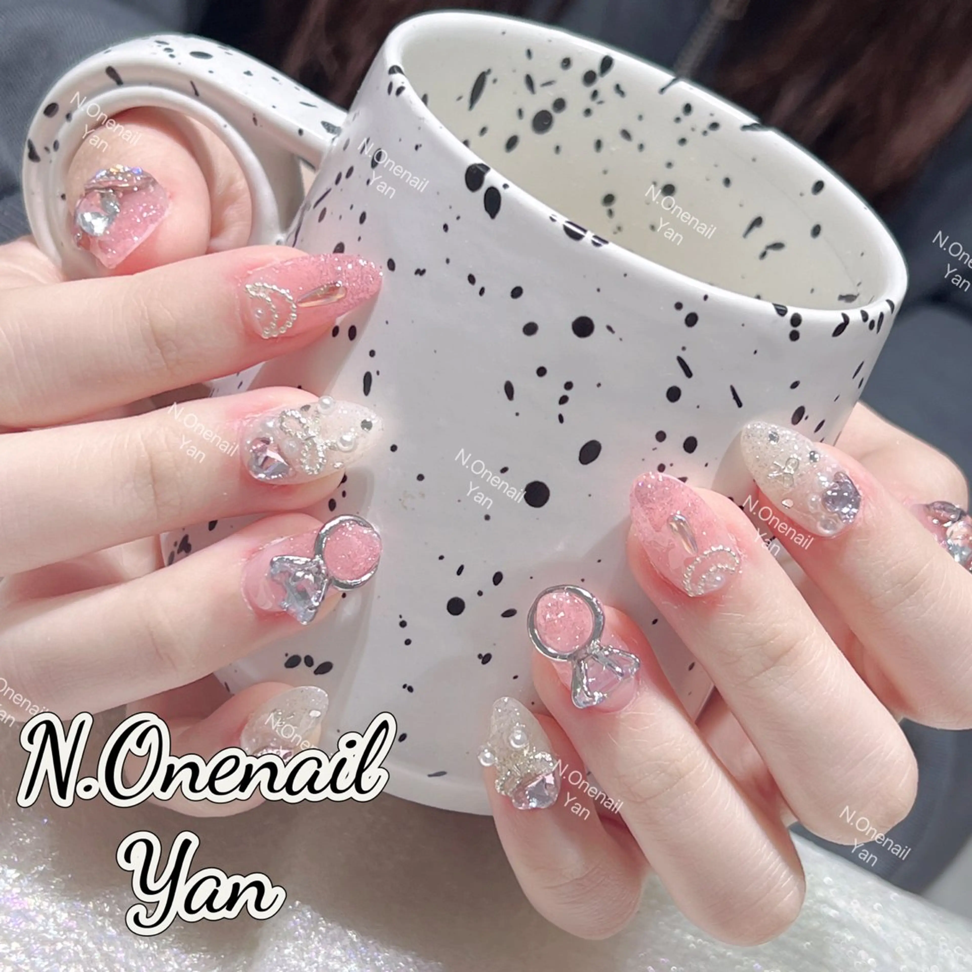 ネイル 長いだし/スカルプ/ パラシェルN.oneのネイルデザイン