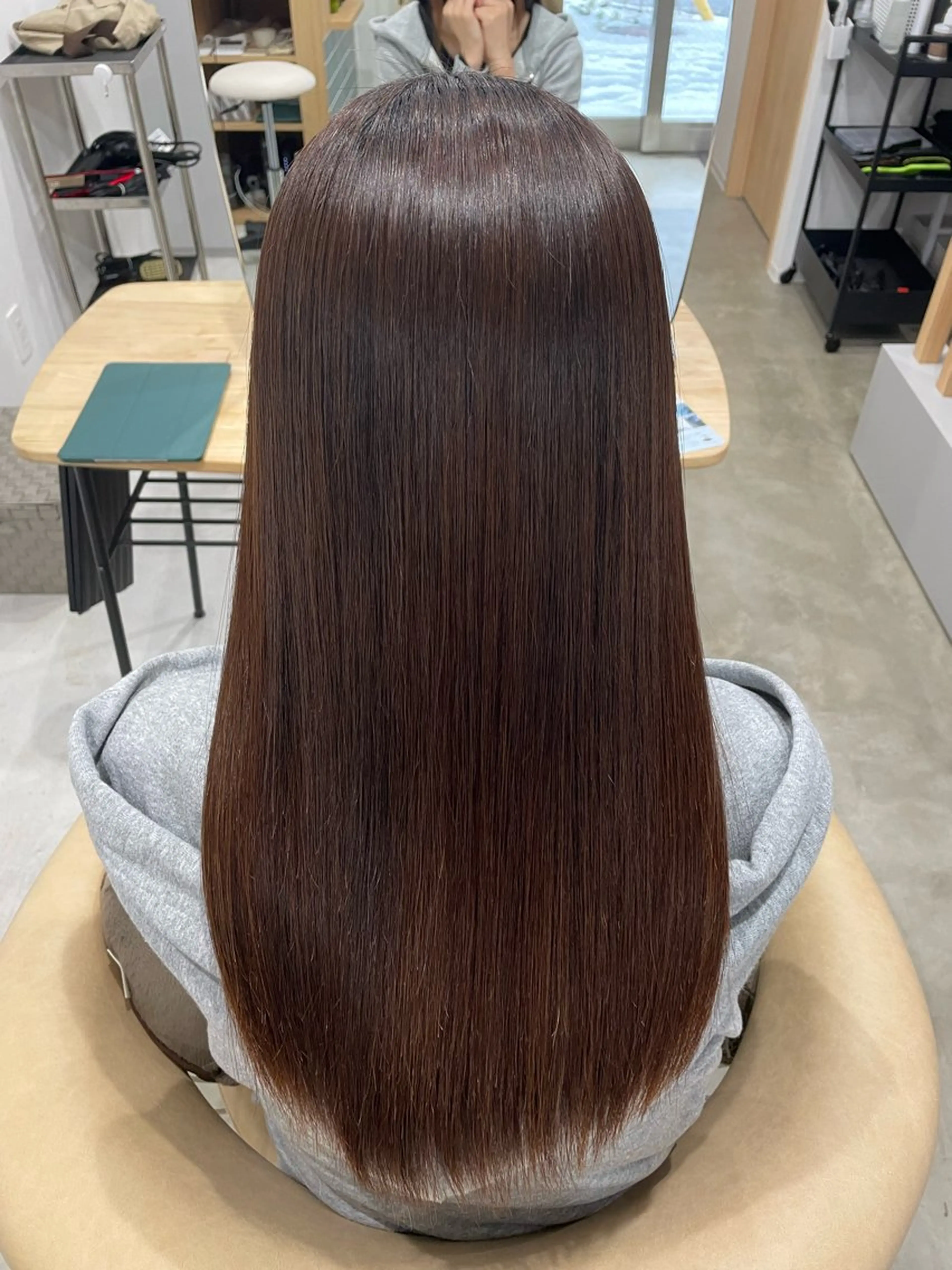 カラー＋次世代髪質改善"酸熱"トリートメントの写真