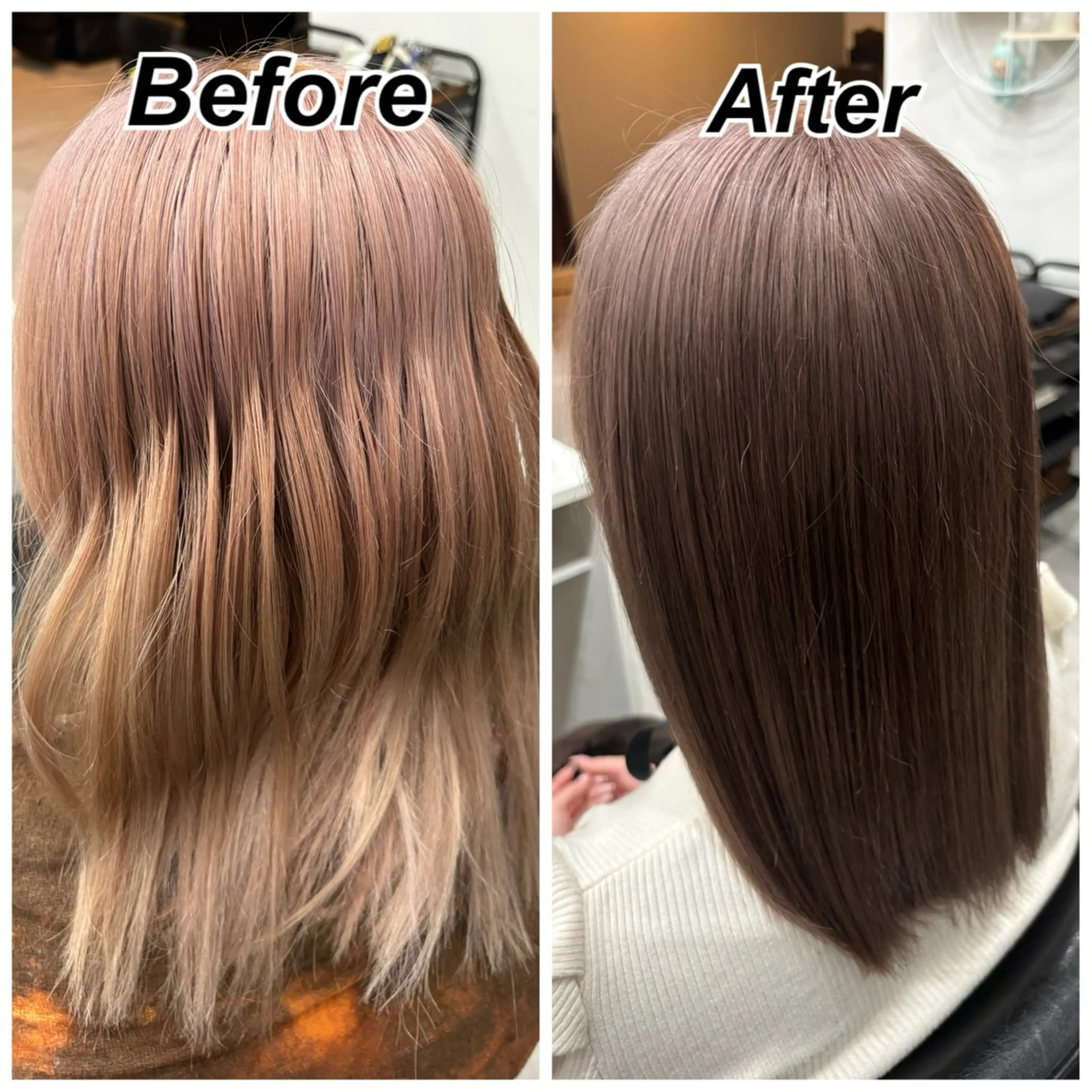 ミディアム カラー 暖色系カラー 🌼Kana🌼のヘアスタイル