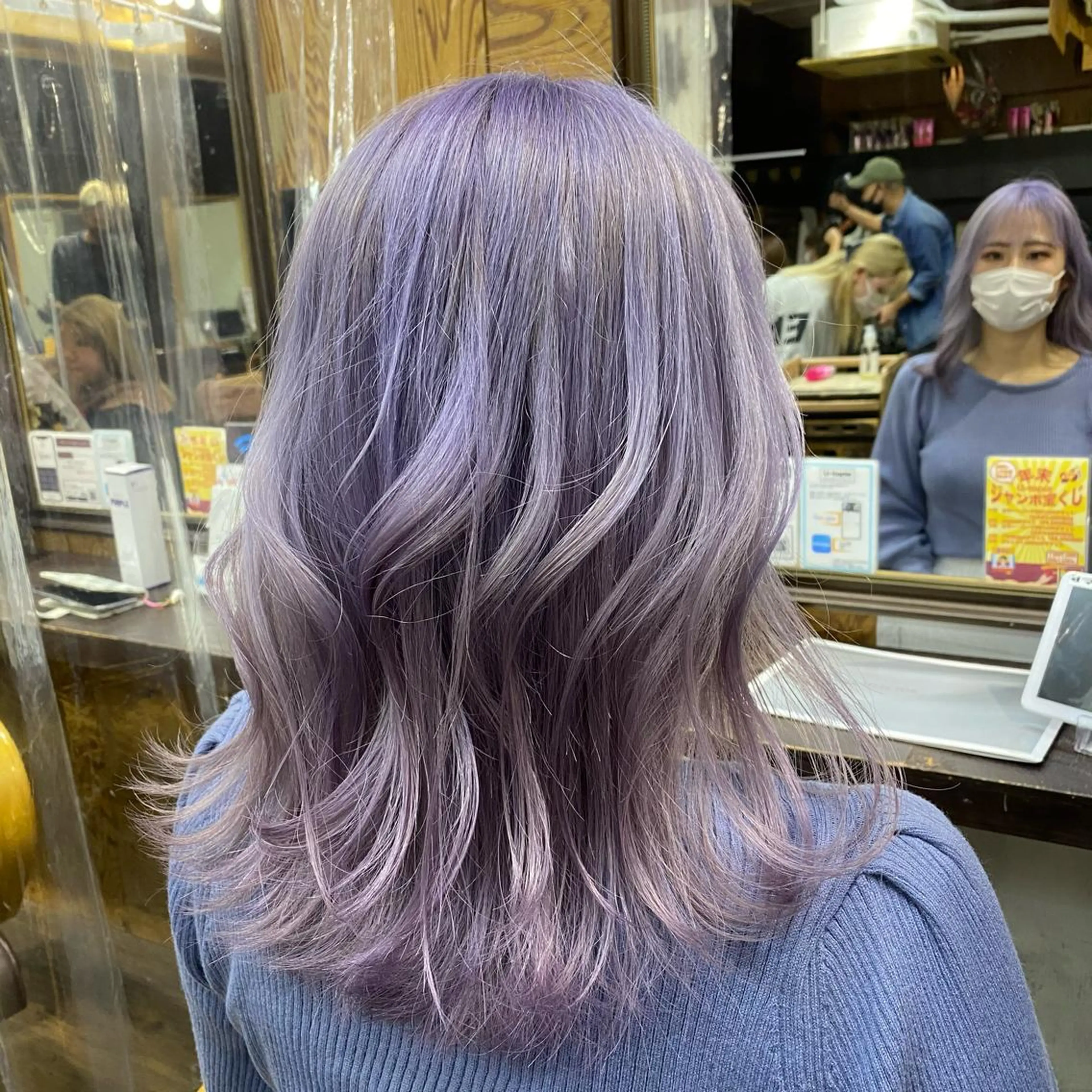 ミディアム 🎀艶ブリーチカラー 🎀Fan.🎀秋山のヘアスタイル