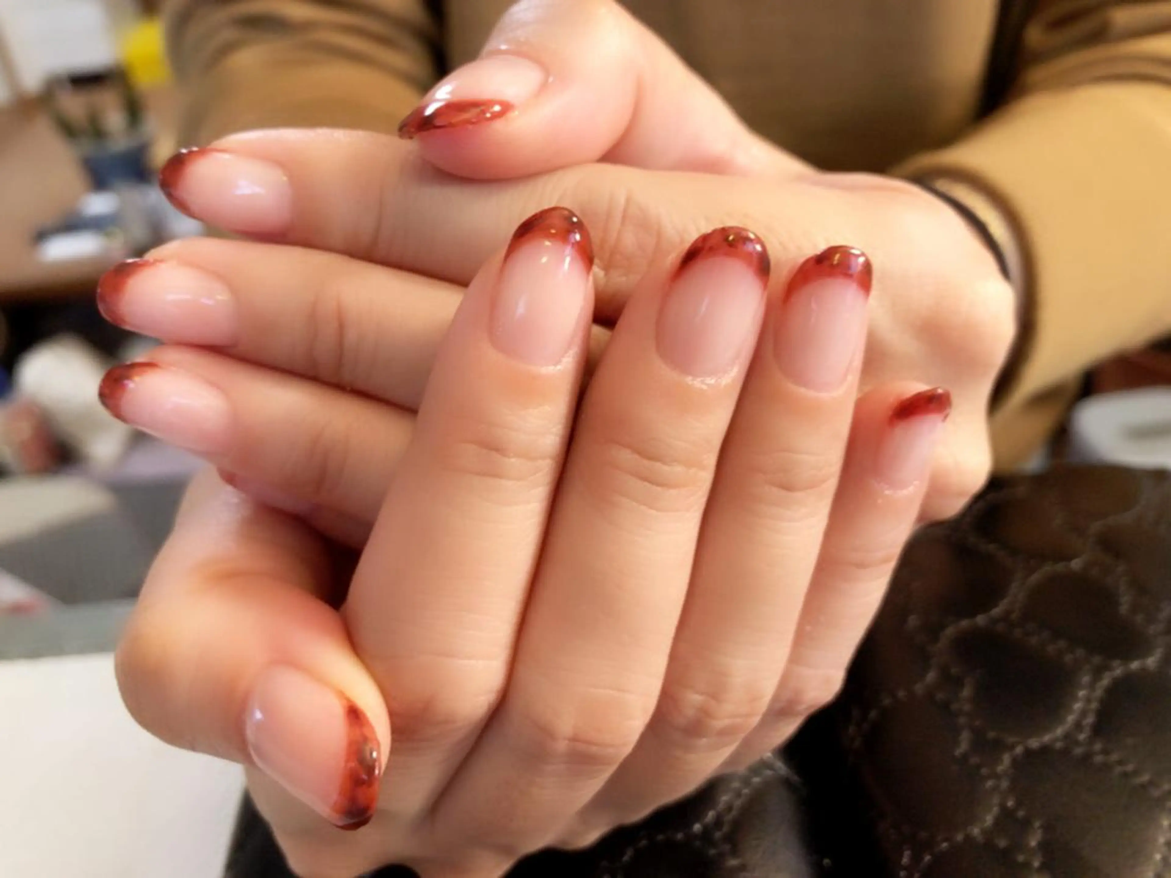 ネイル べっ甲ネイル フレンチネイル プライベートサロン ミニョンのエステ・リラクイメージ