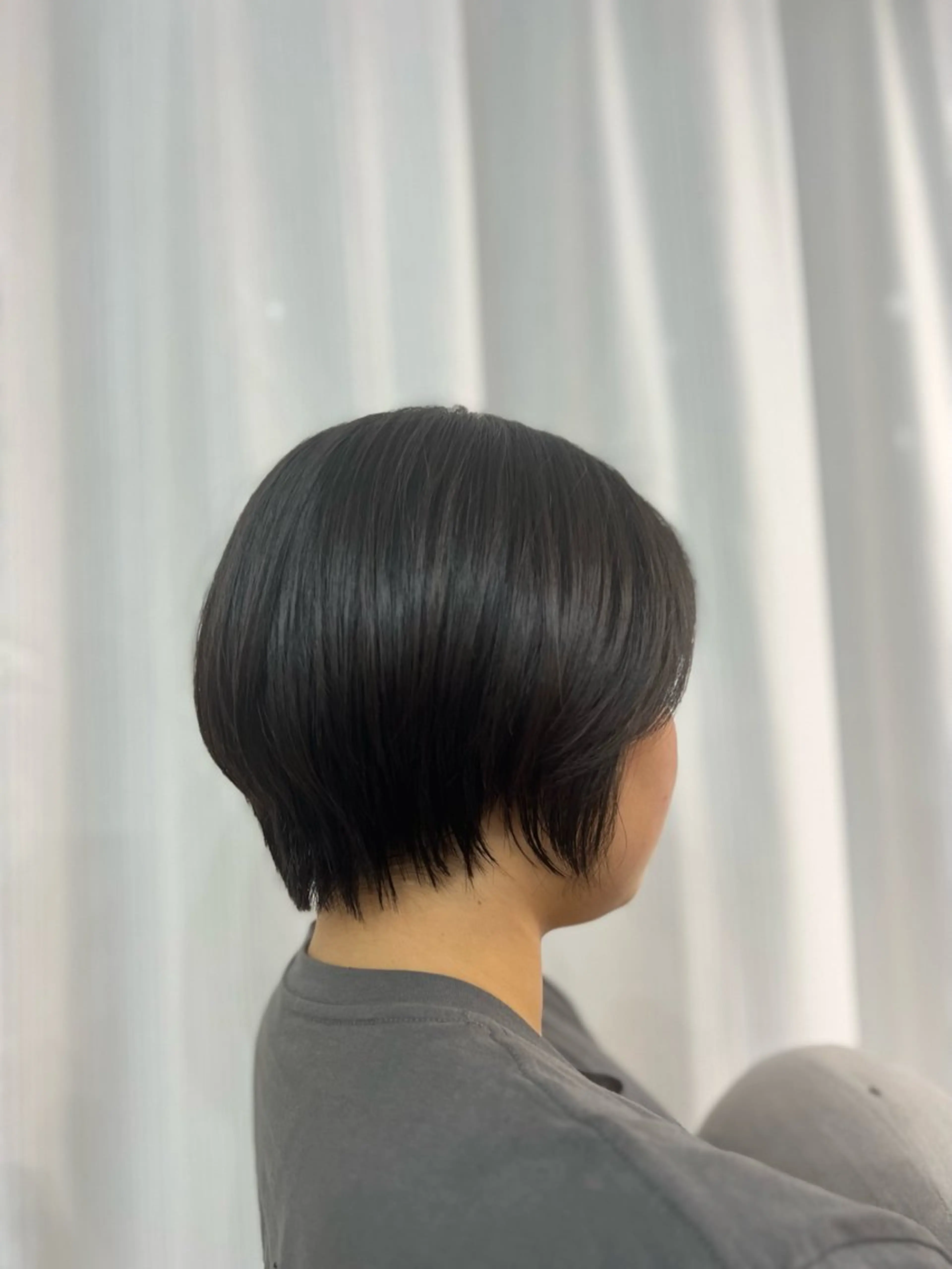 ショート ボブ 韓国風ヘア ショートヘア 神戸ボブ✂️ ioe三宮/田 伸佳のヘアスタイル