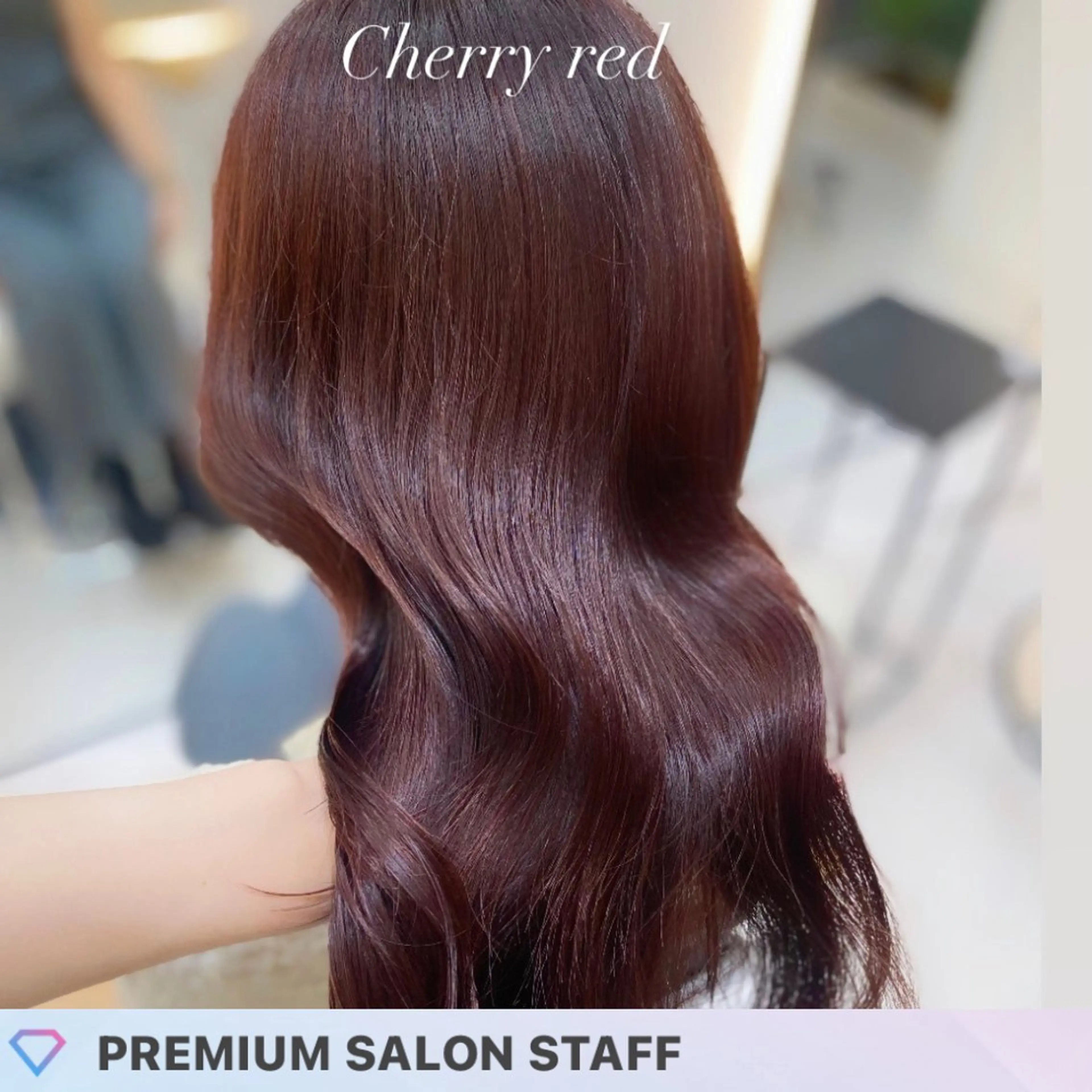 ミディアム カラー レッドカラー トリートメント 艶髪・透明感カラー・ 韓国ヘア・Yuriのヘアスタイル