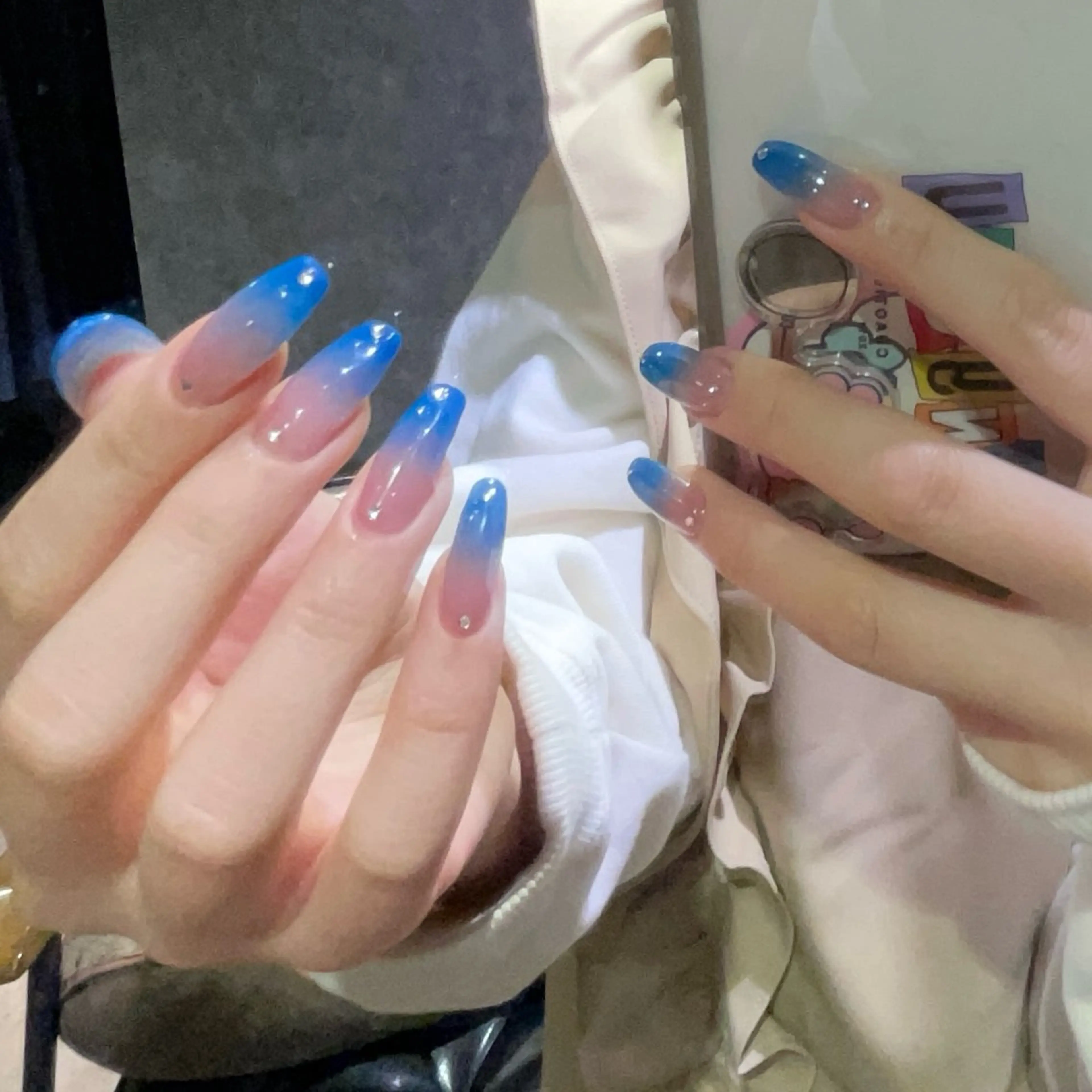 ネイル ブルー ハンドネイル Renatus🤍 MISUZUのネイルデザイン