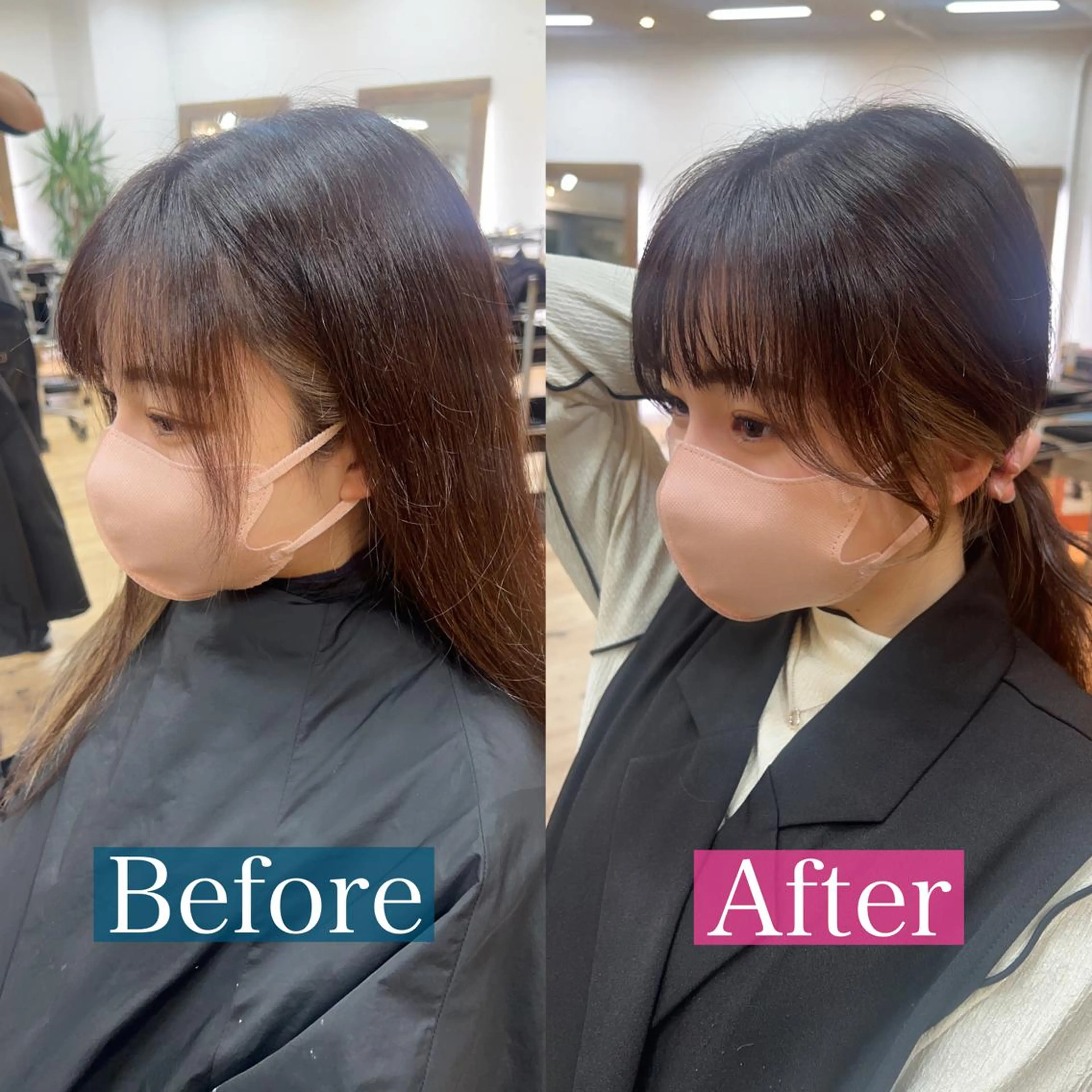 ロング 顔周りカット カット ヘアカラー 🩶韓国/似合わせ/ さわ🩶のヘアスタイル