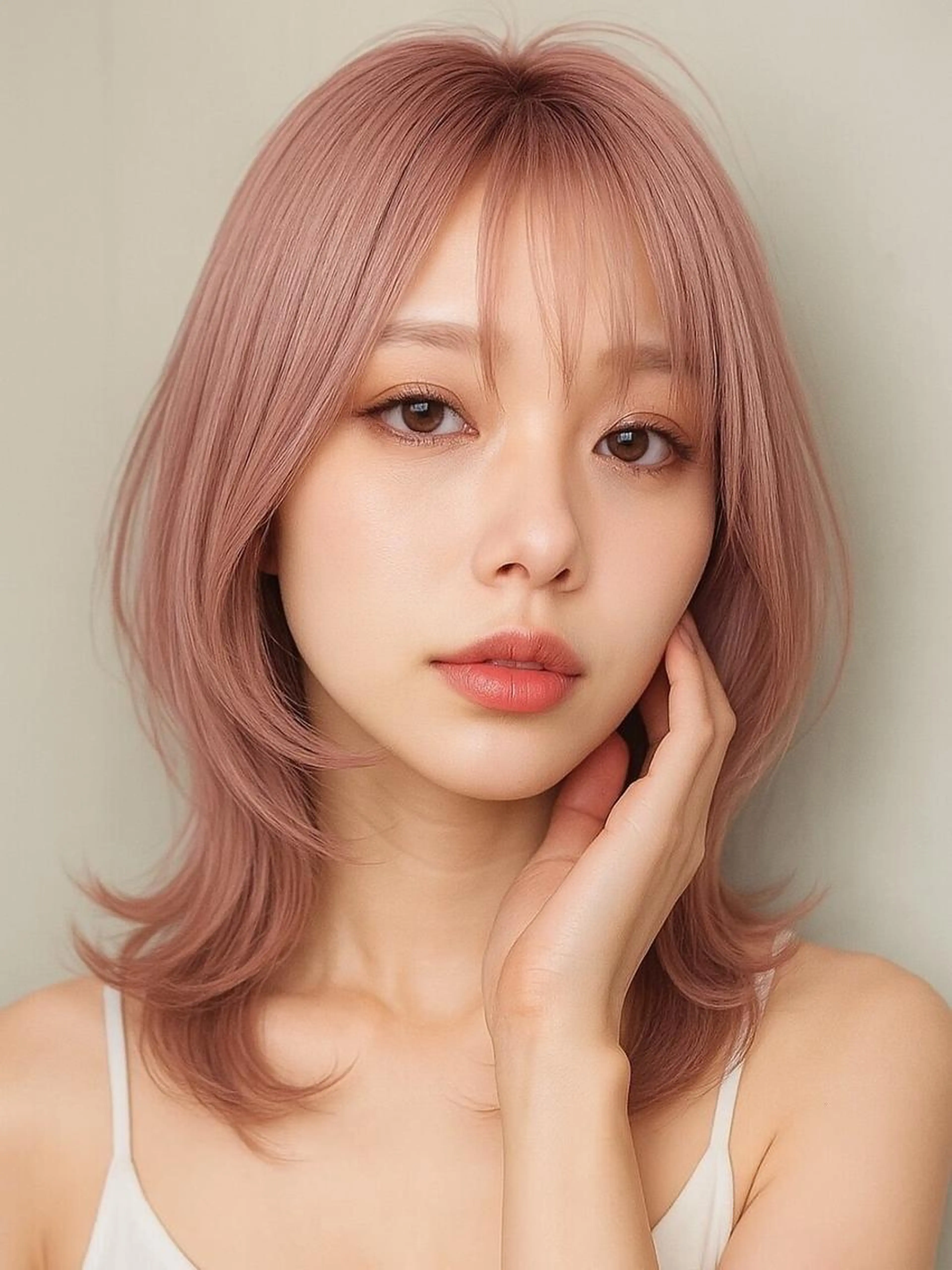 ミルクティー／ピンクカラー+3stepトリートメント　￥19860の写真