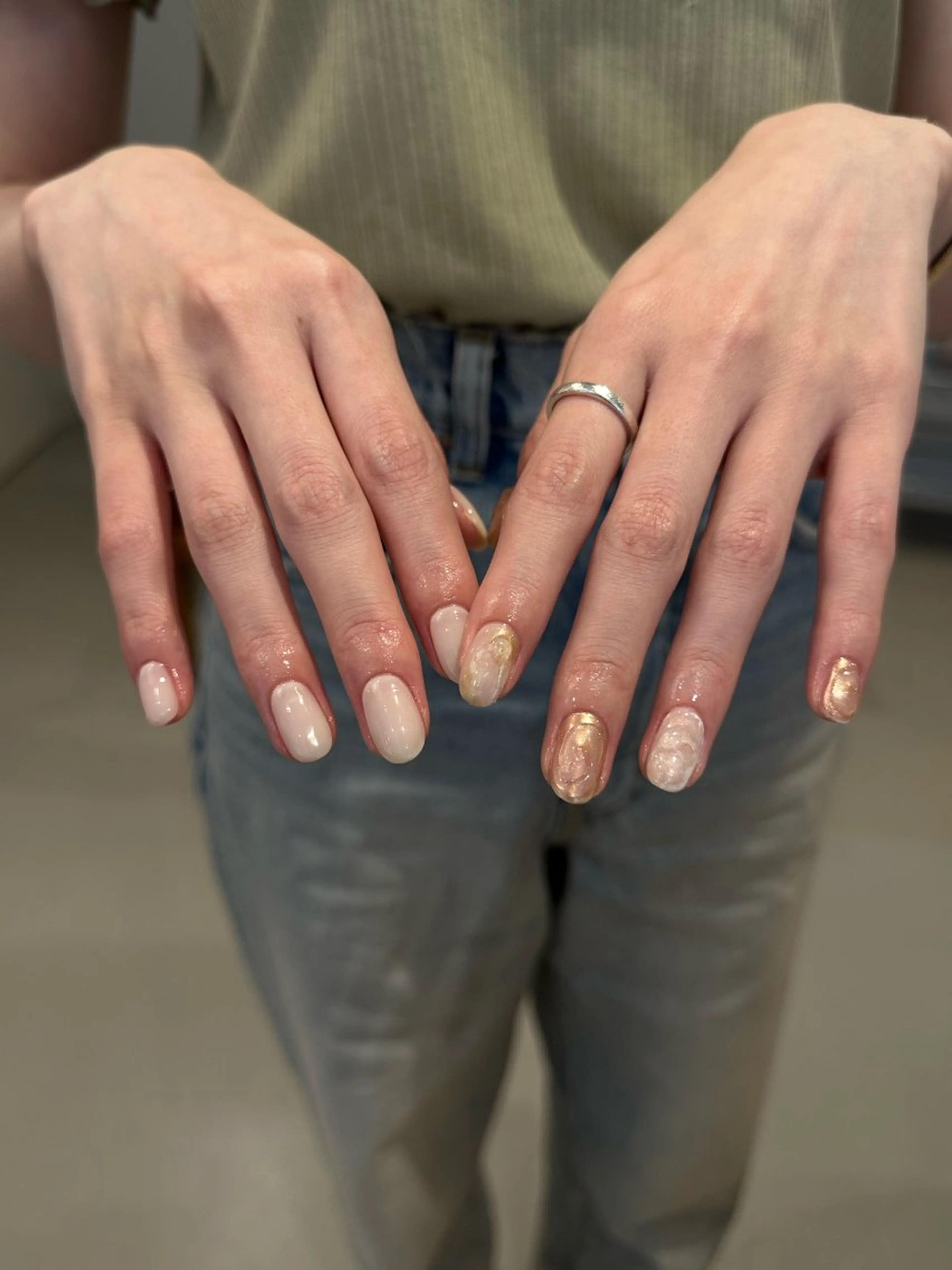 ネイル ニュアンスネイル ハンドネイル NINE_ SAKIのネイルデザイン