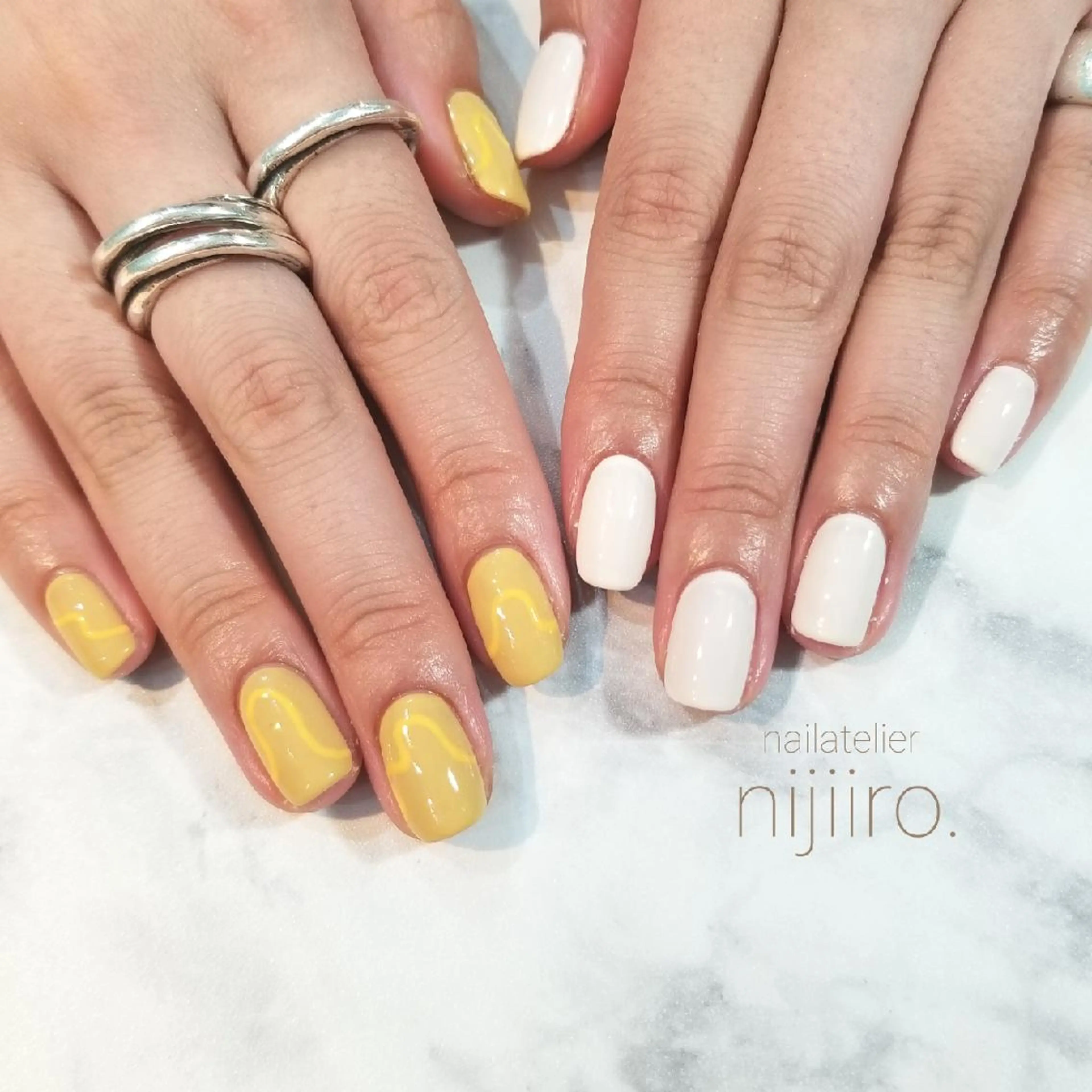 ネイル ハンドネイル nailatelier nijiiro.所属・nijiiro🌈 サトウのネイルデザイン