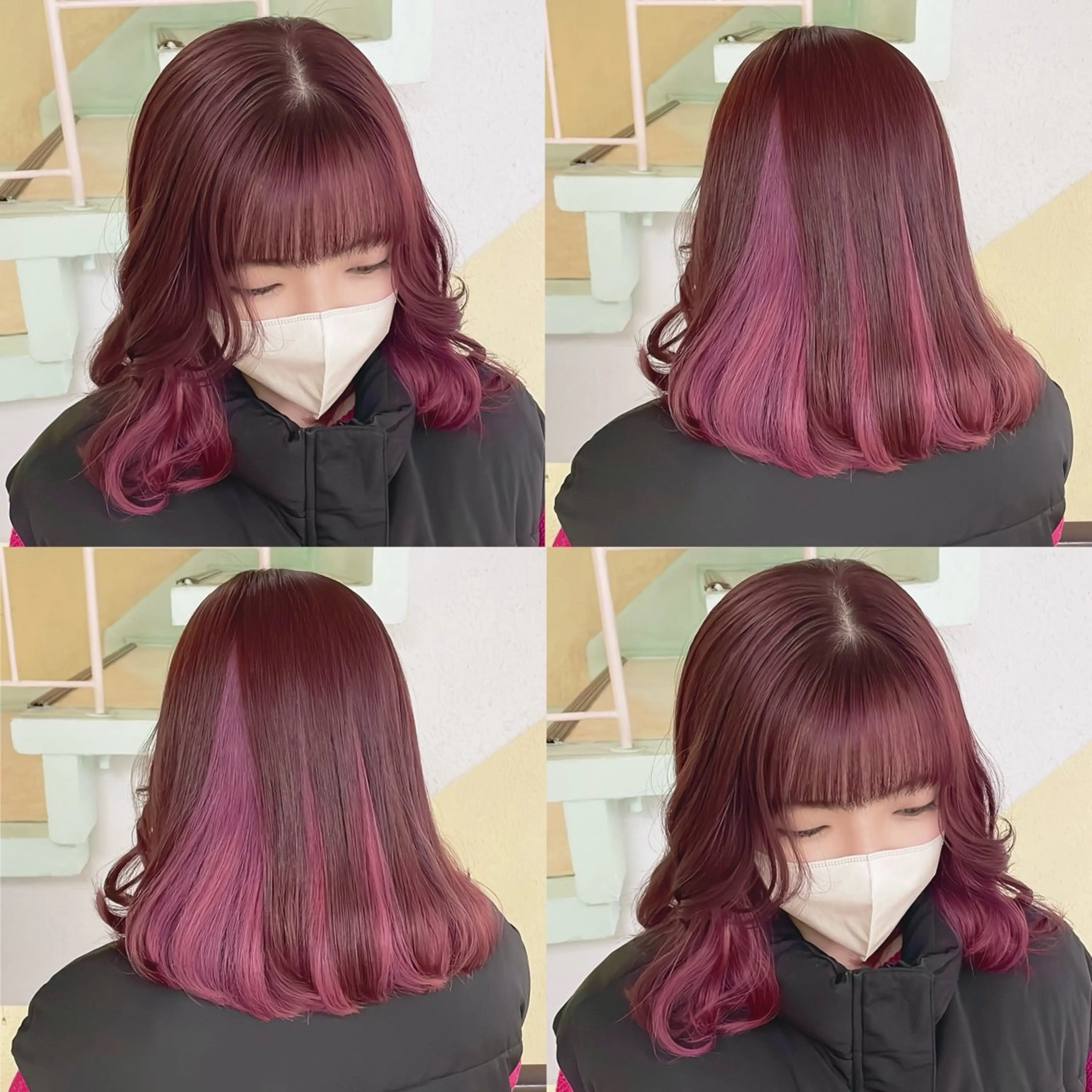 カラー ヘアカラー トリートメント 渋谷:インナーカラー ／🍒エリカ🍒のヘアスタイル