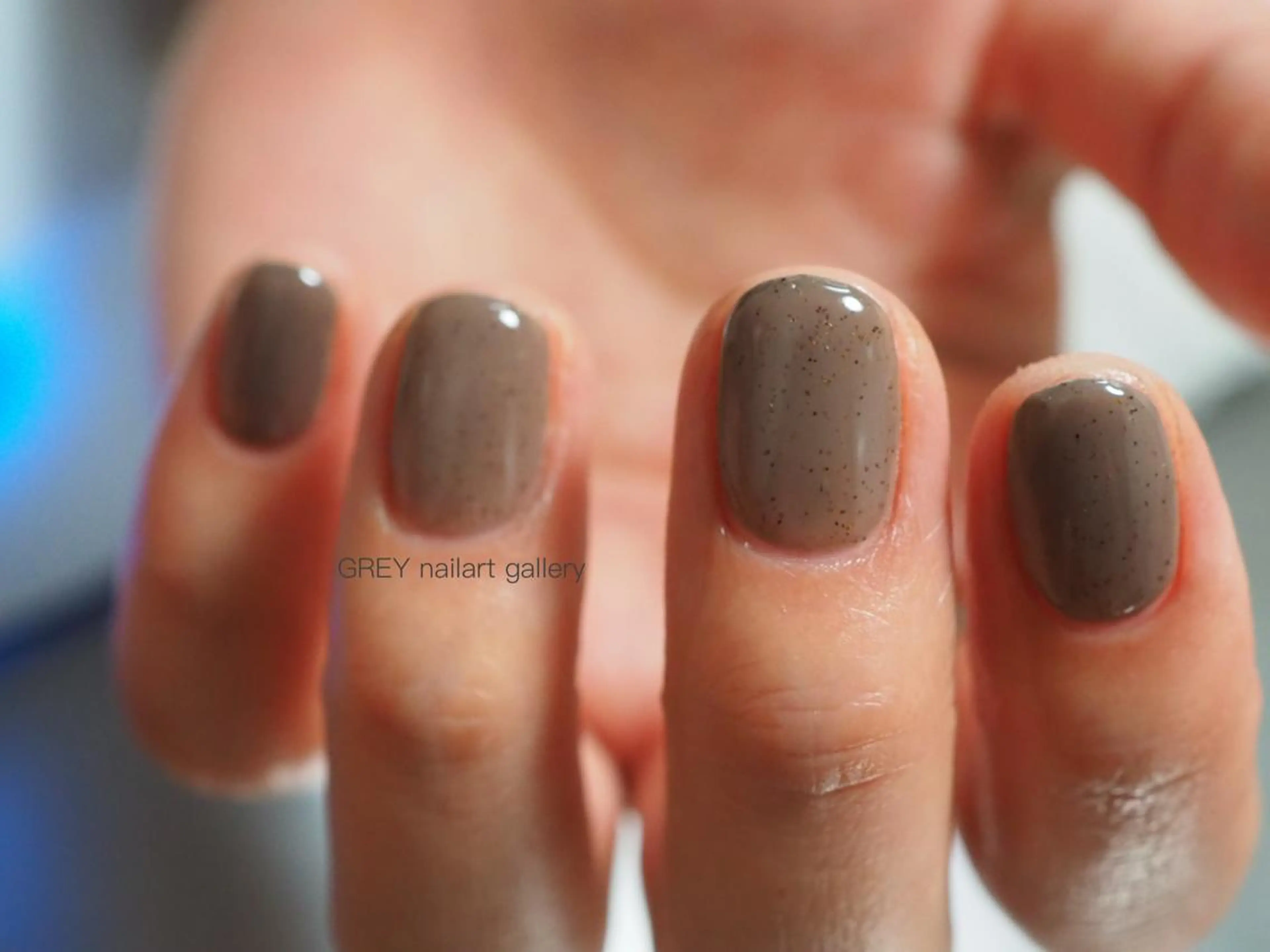 ネイル ブラウン 【GREY】 TAIRAのネイルデザイン