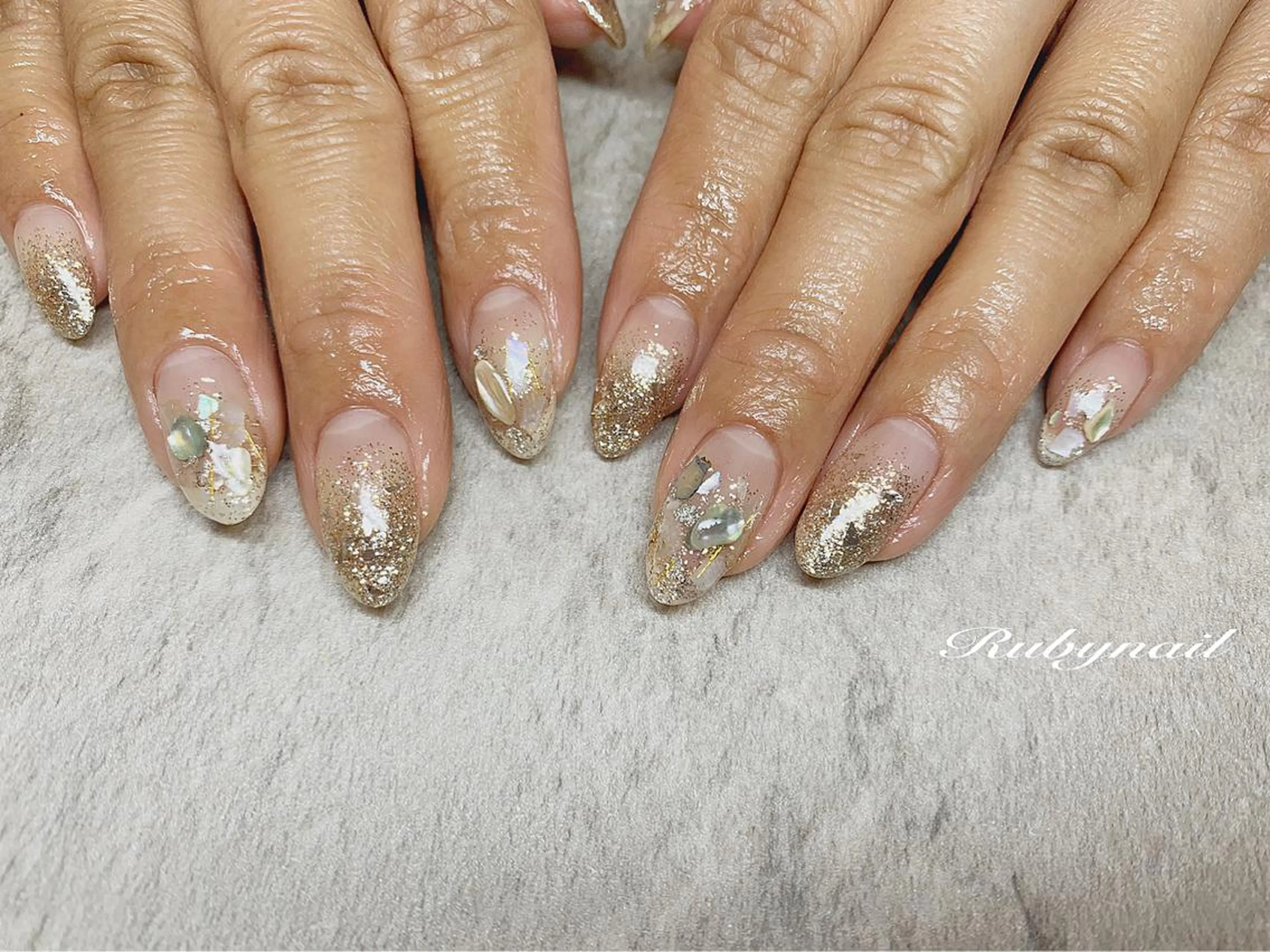 ネイル ラメ(グリッター) Rubynail所属・プライベートサロン Rubynailのネイルデザイン