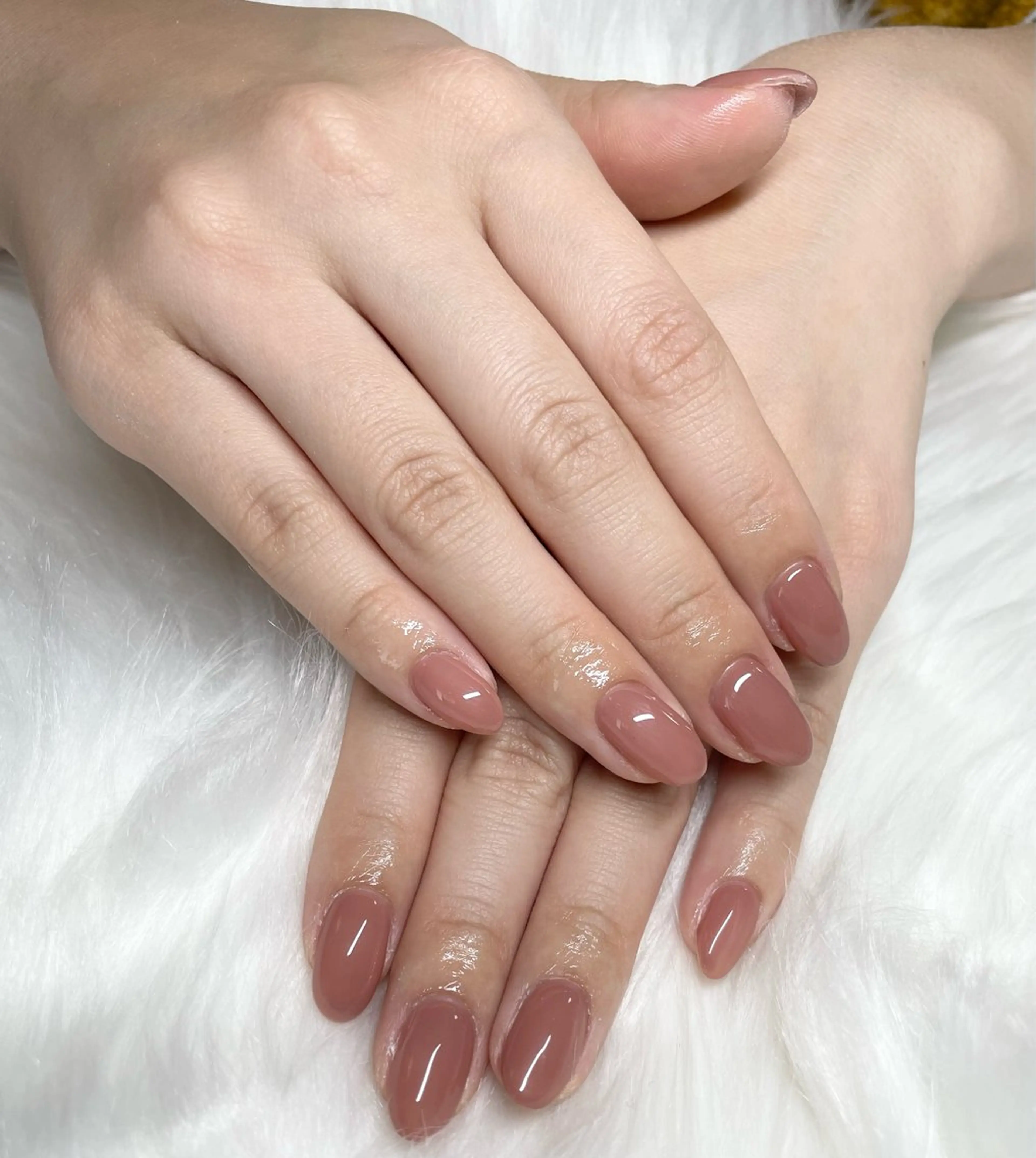 ハンドネイル　ワンカラーの写真