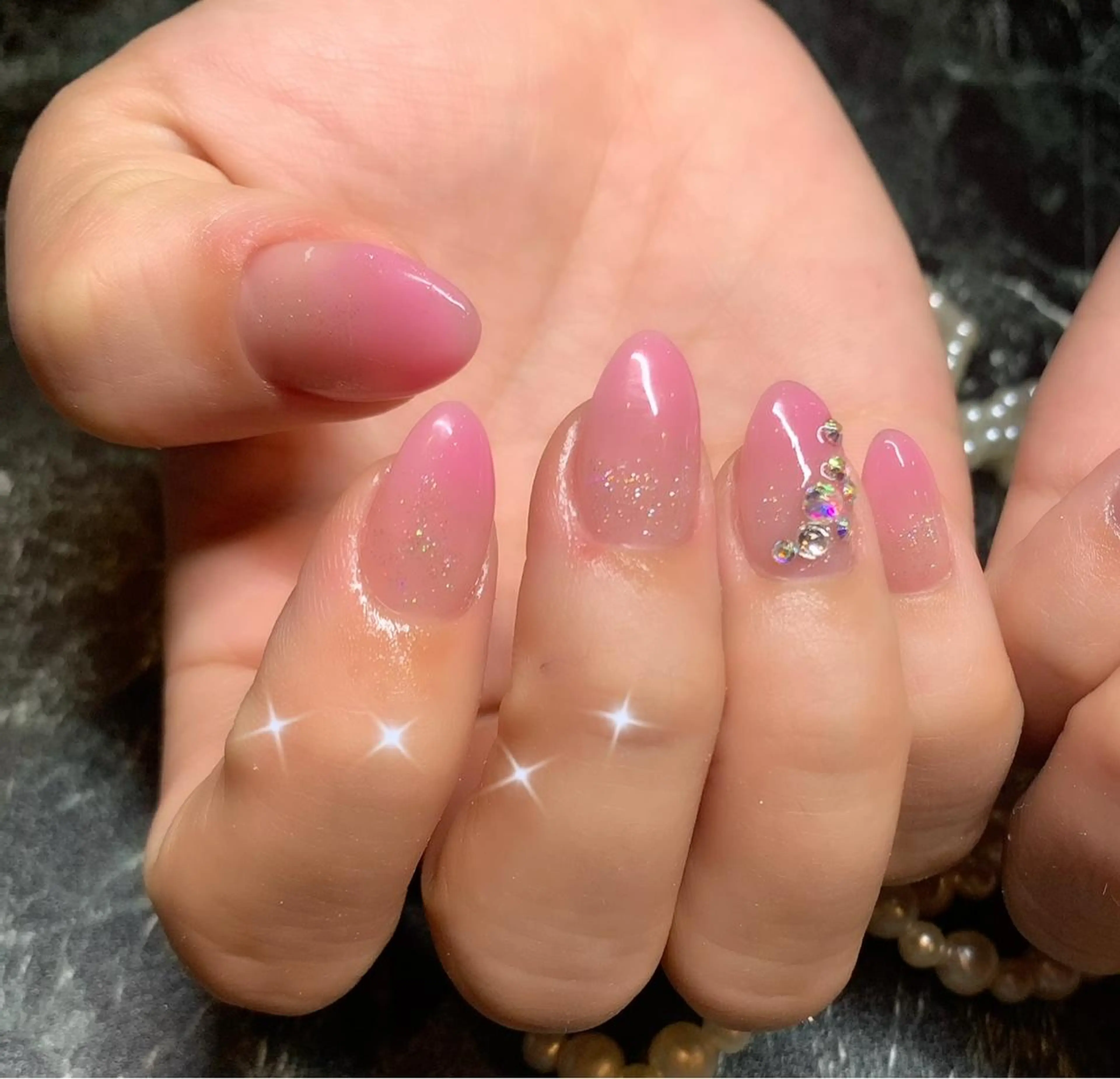 ネイル ハンドネイル GLITTER NAILS高速長田のマツエク・マツパデザイン
