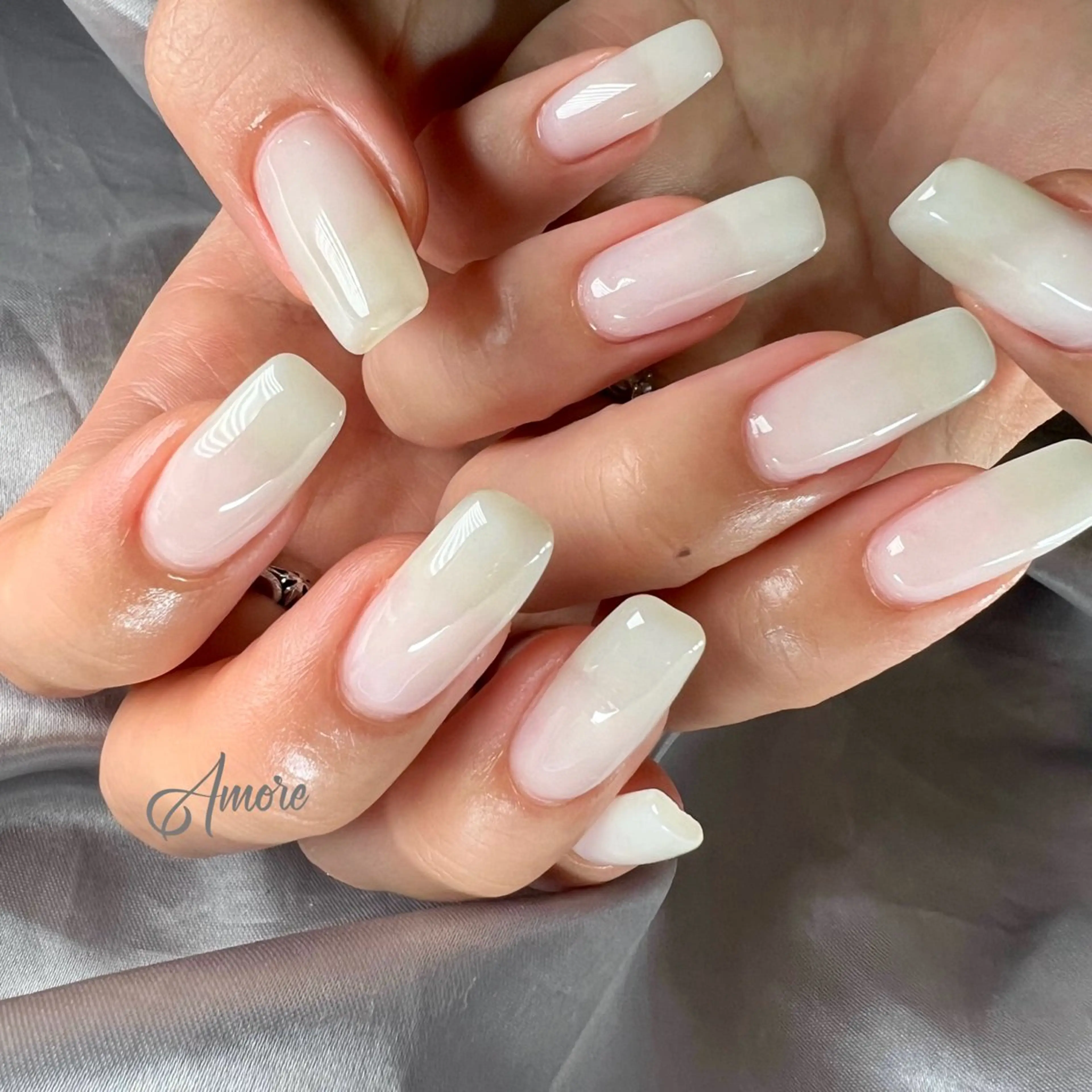 ネイル ジェルネイル 韓国ネイル パラジェル 夏ネイル You kyehwaのネイルデザイン