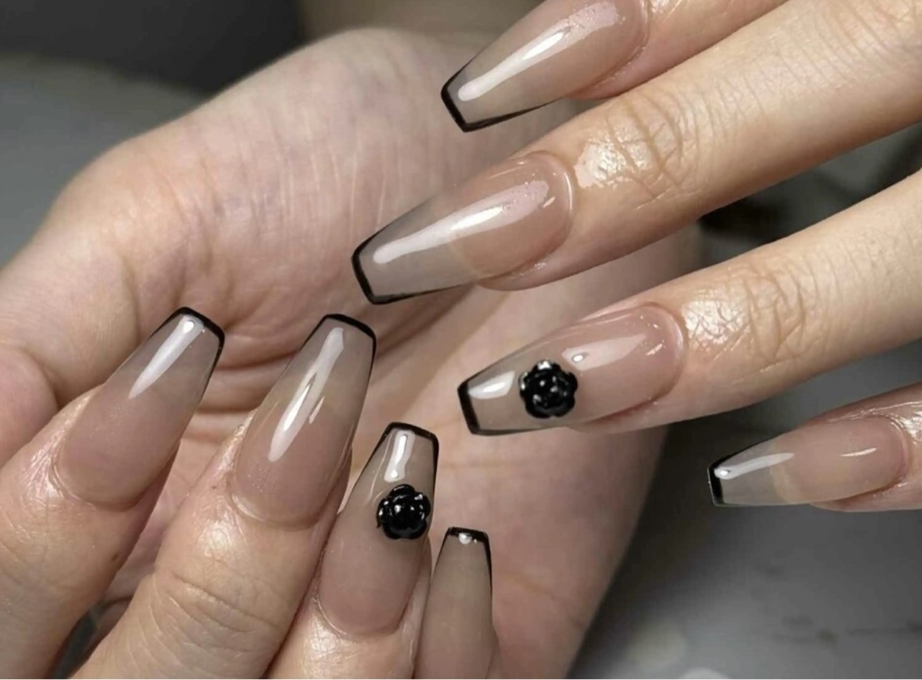 ネイル アートネイル フレンチネイル ジェルネイル グラデーション 韓国ネイル Nail Salon kihi大塚店のネイルデザイン