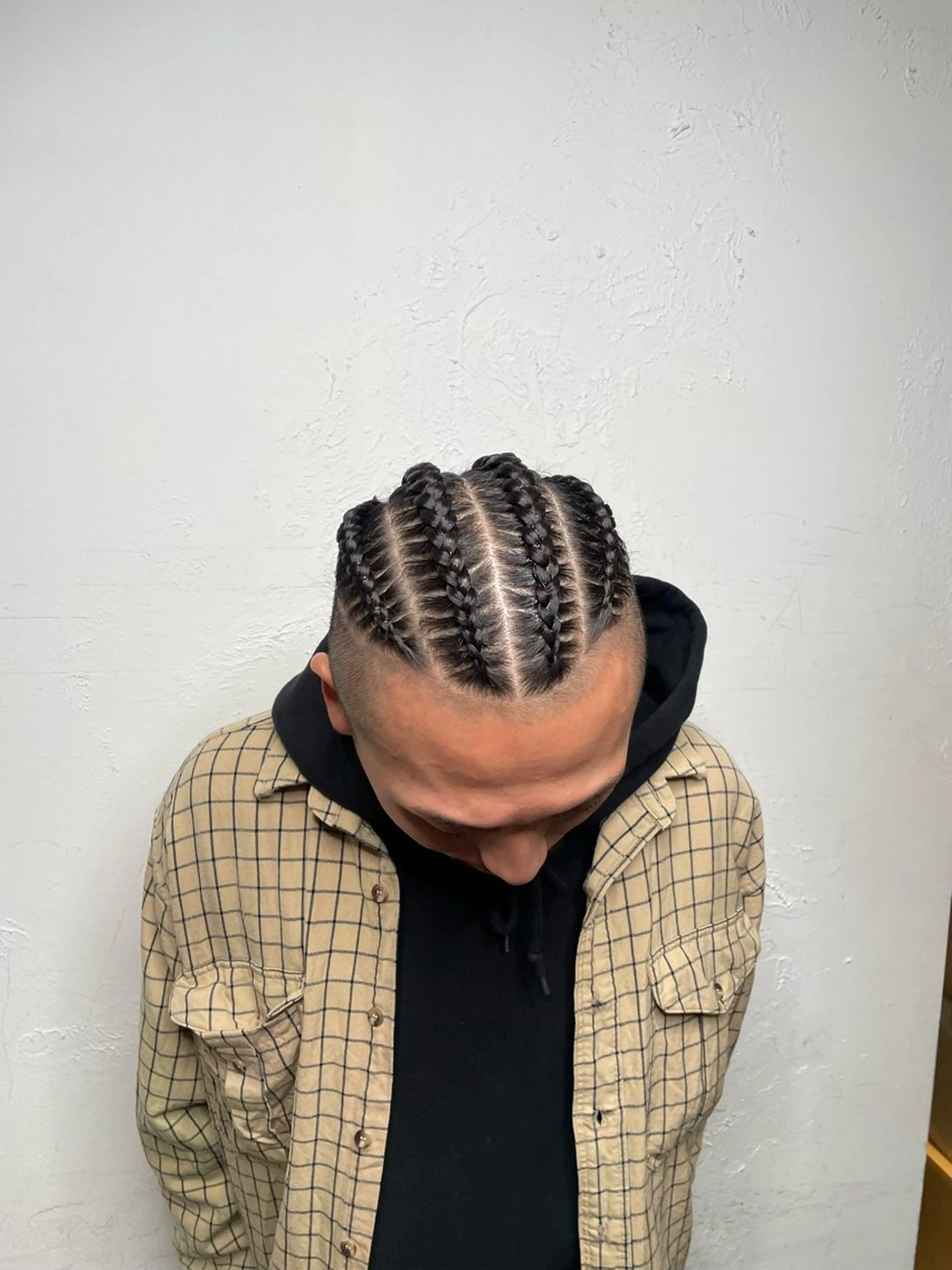 ヘアアレンジ メンズ コーンロウ／ブレイズ SYUのヘアスタイル