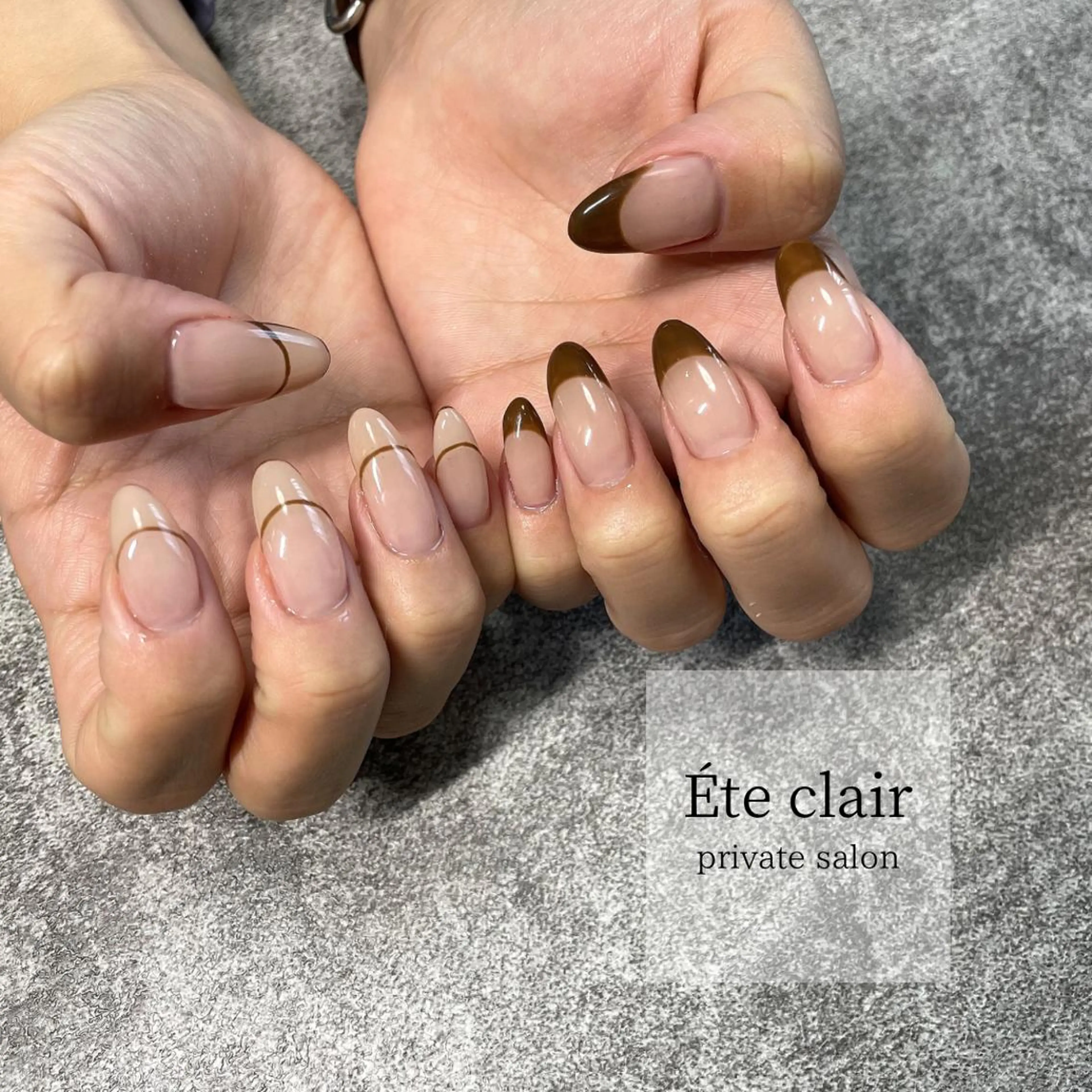 ネイル マツエク・マツパ アイブロウ フットネイル ジェルネイル マグネットネイル ニュアンスネイル パラジェル Ète clair エテクレールのネイルデザイン