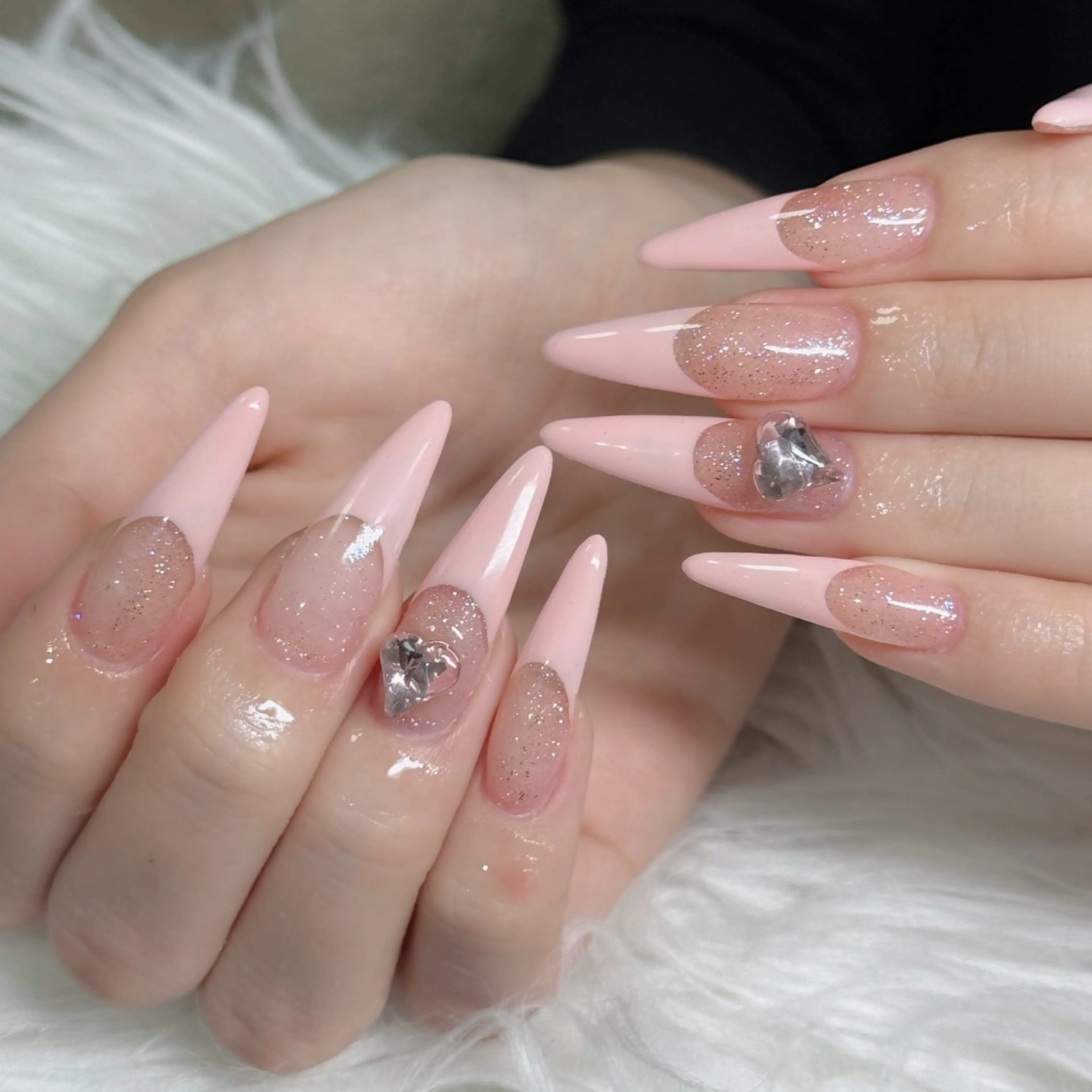 ネイル フットネイル フレンチネイル グラデーション 韓国ネイル ロングネイル ハンドネイル Hani Nail Salonのネイルデザイン