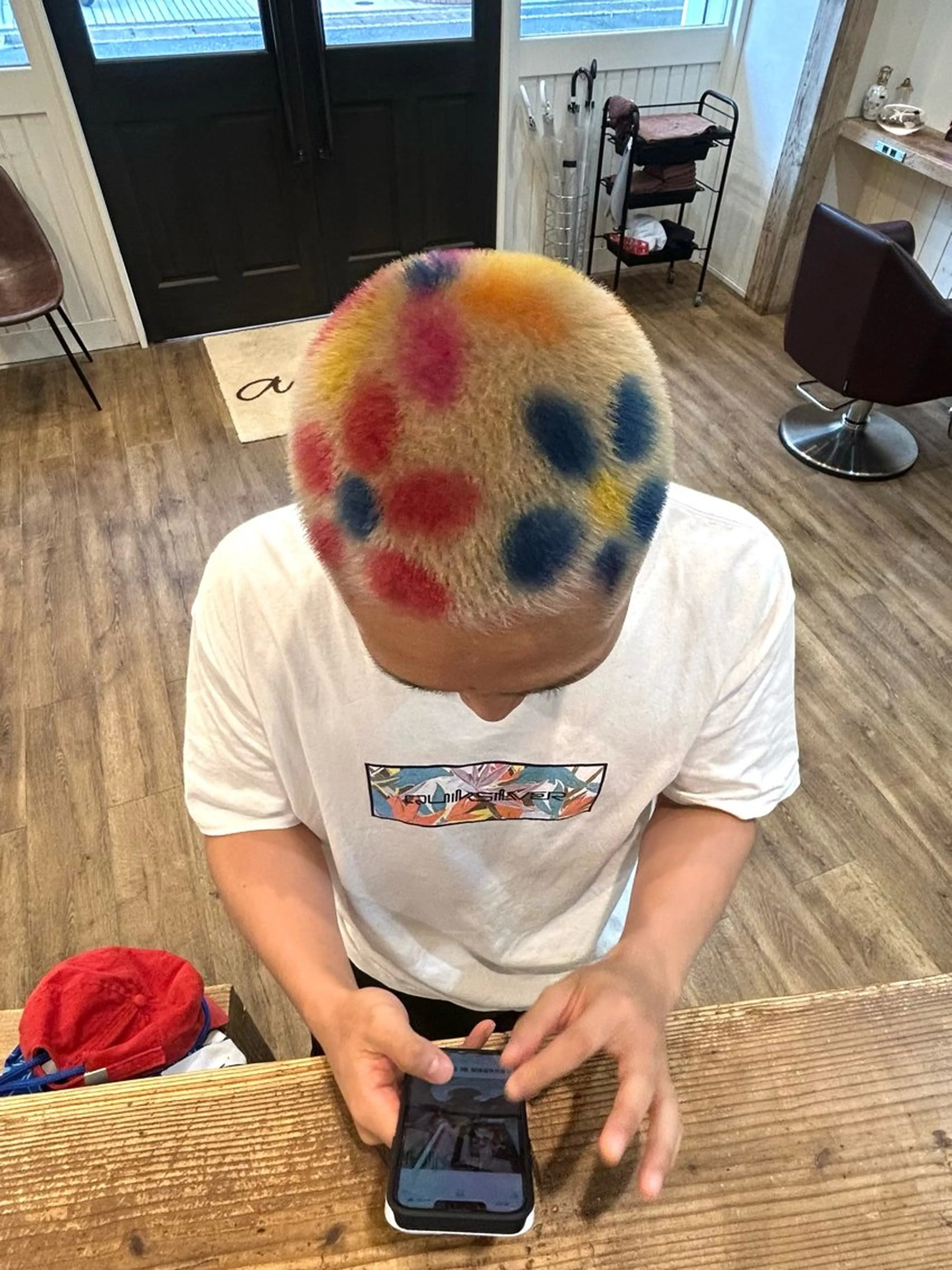 ショート ハイトーンカラー/メ ンズカット/舘山優羽のヘアスタイル