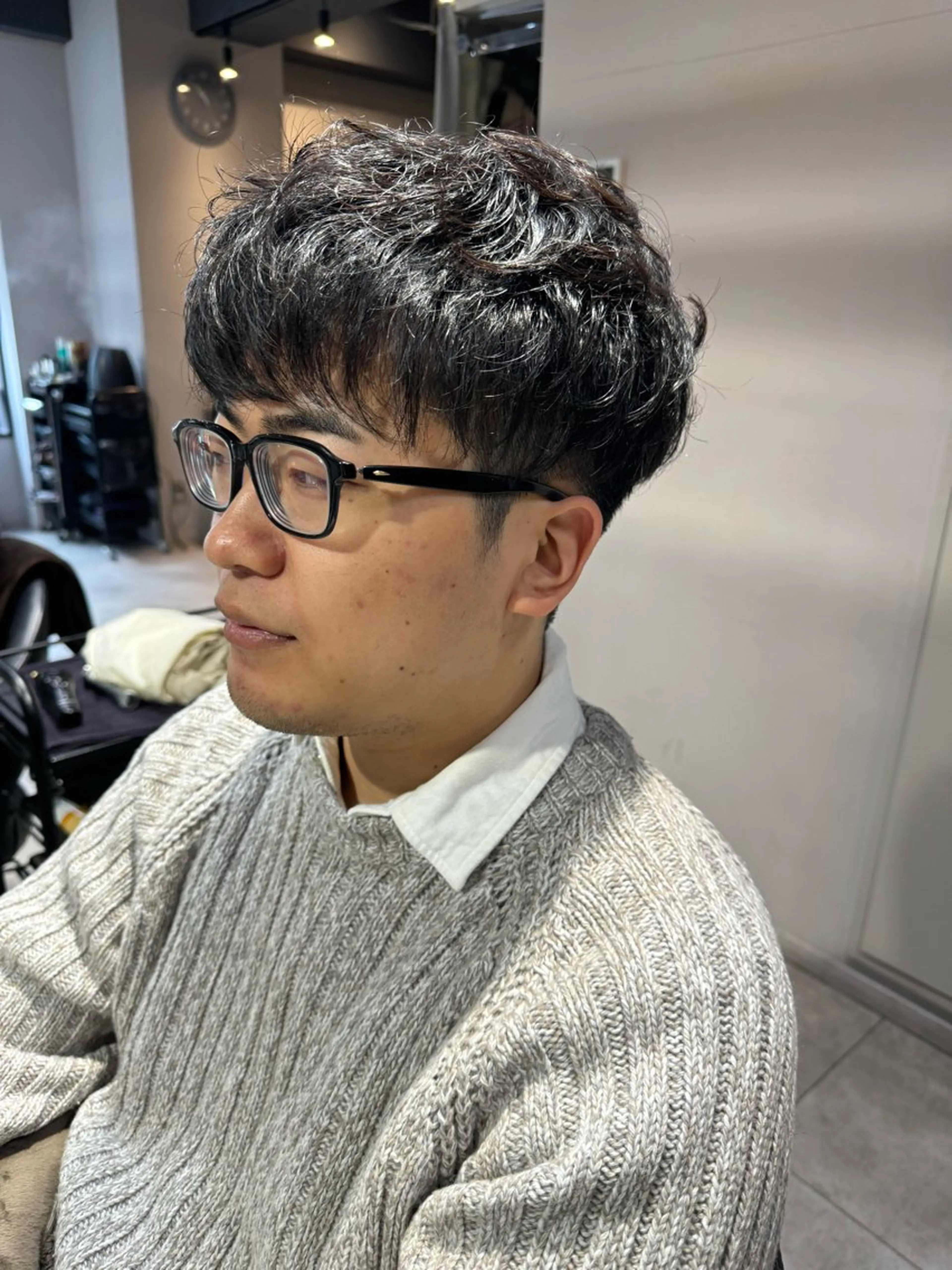 ミディアム パーマ メンズ ミディアムパーマ メンズパーマ カット パーマ トリートメント Dxxxx III所属・女性目線の大人 メンズ*Ayakaのヘアスタイル