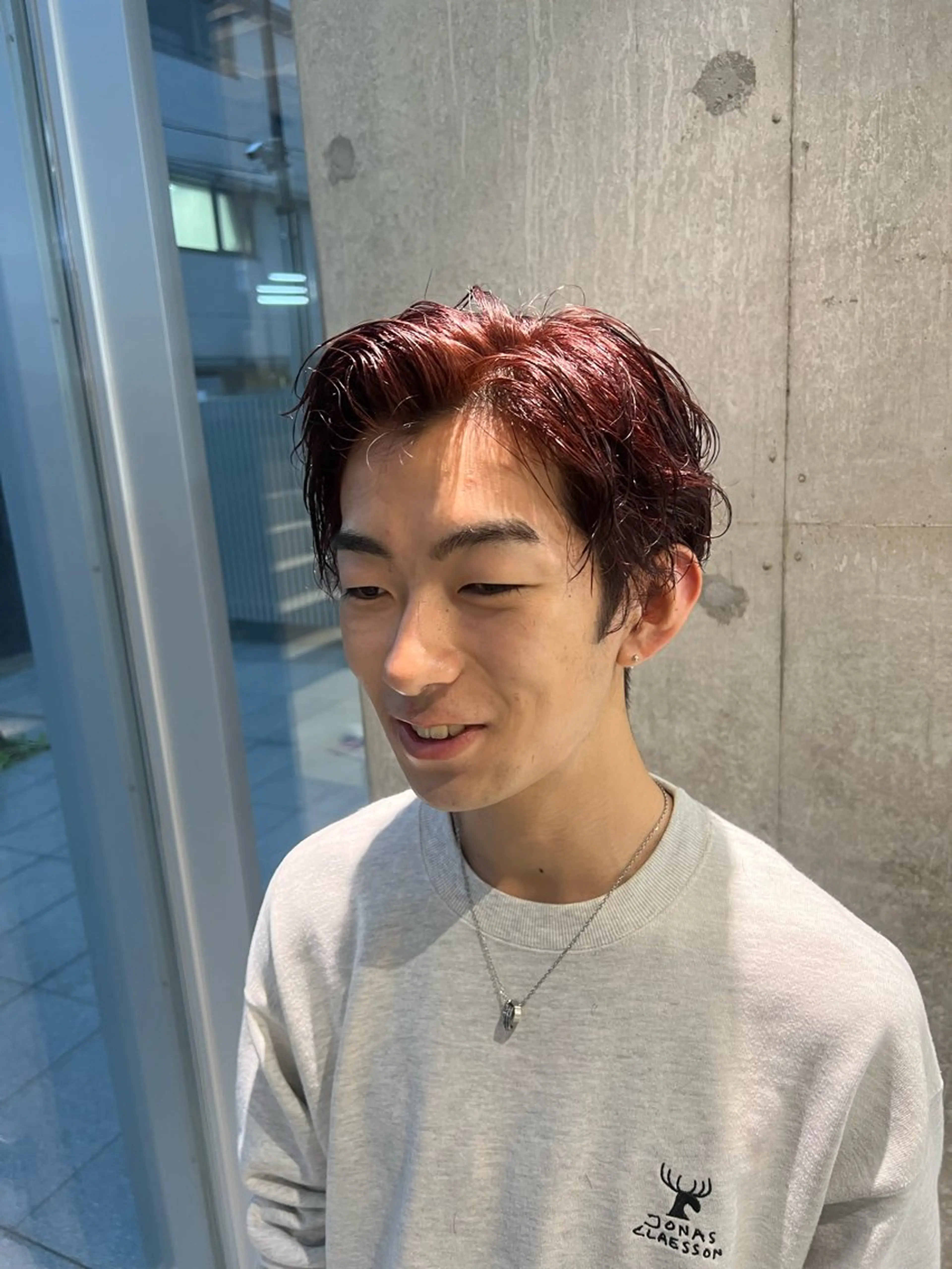 カラー メンズ メンズブリーチ ブリーチ ブリーチなしカラー 吉沢遣人/レイヤー 艶カラー/パーマのヘアスタイル