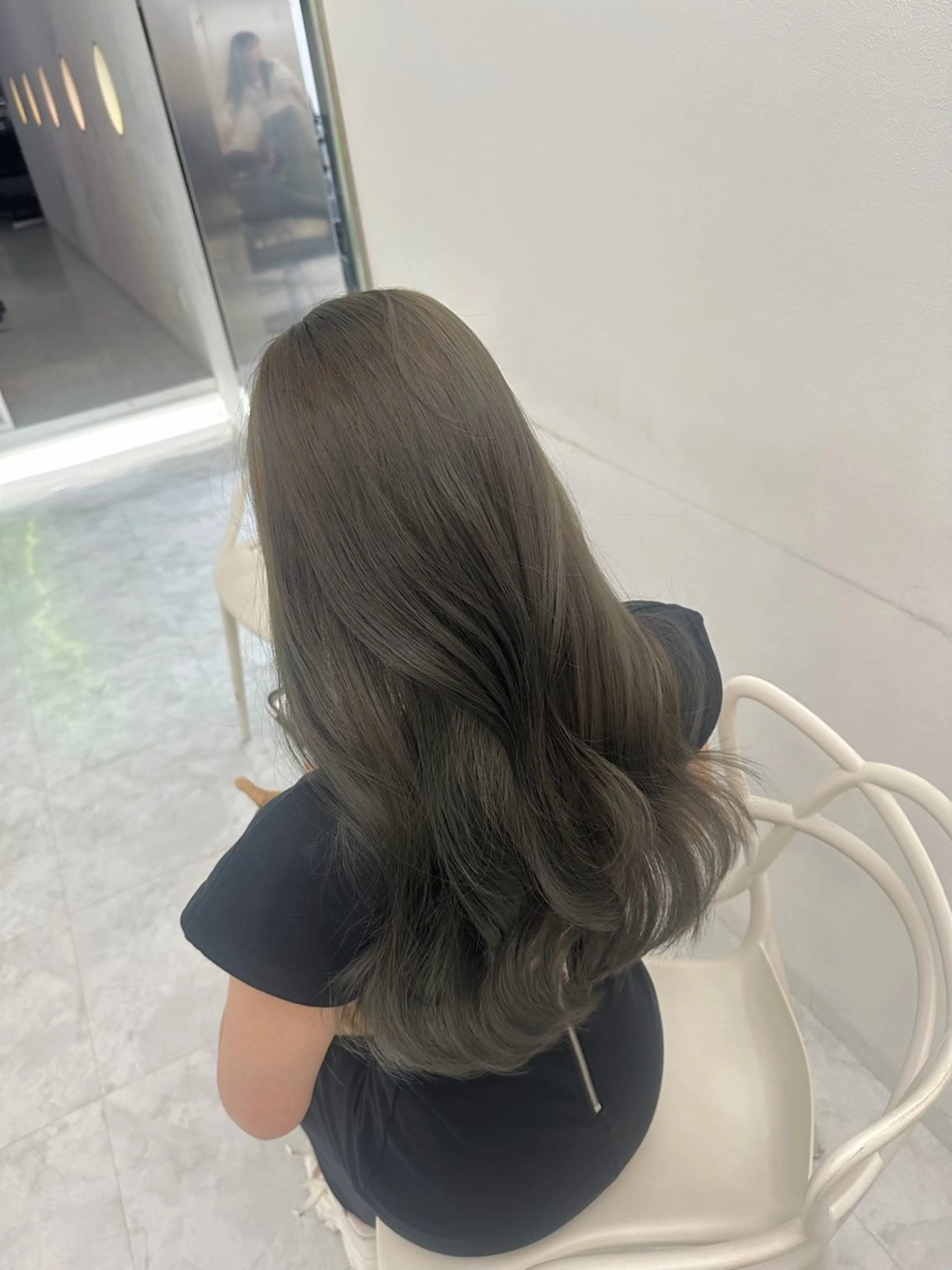 カラー ヘアカラー 透ける透明感カラー 🤍anju🎀のヘアスタイル