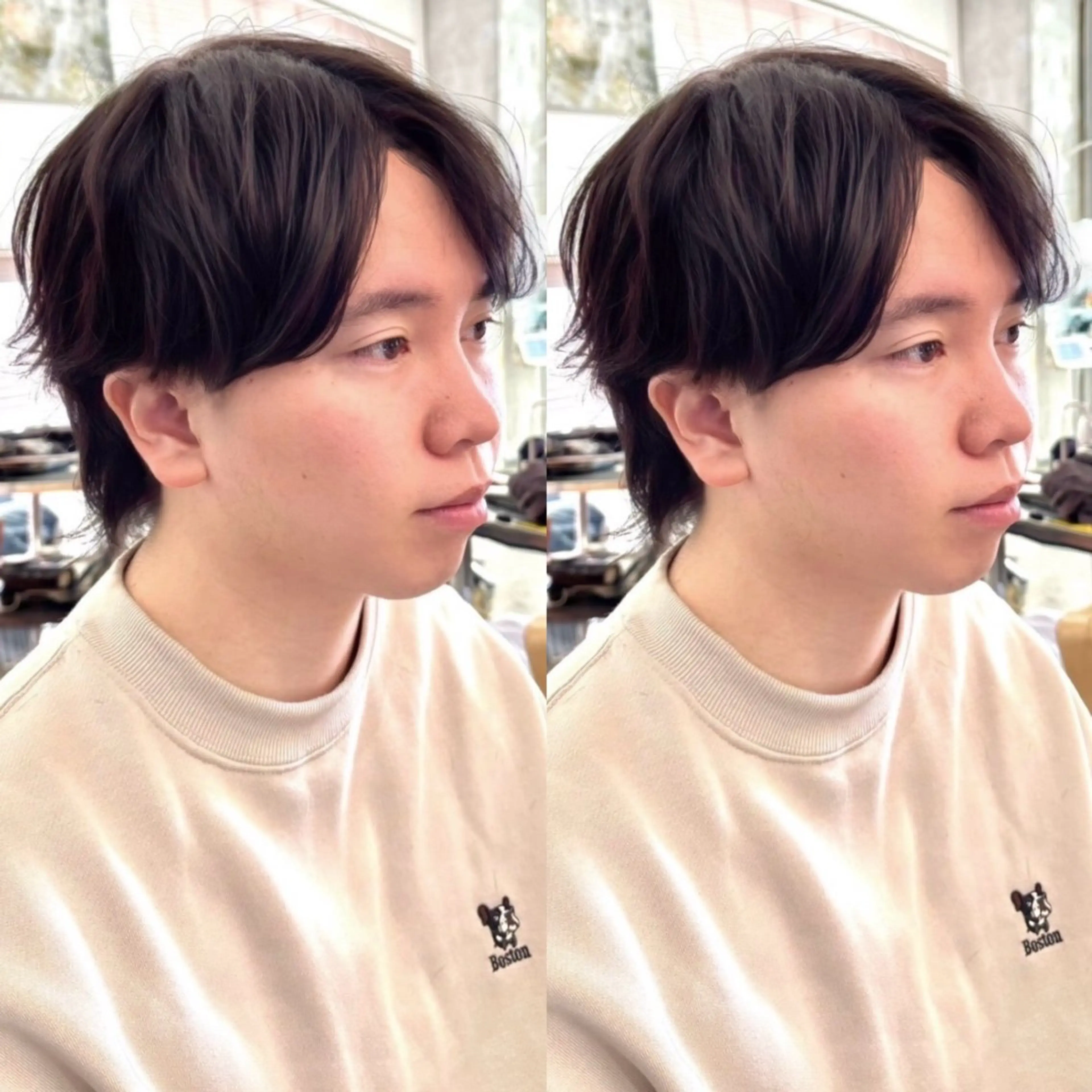 メンズ ビジネス センターパート egerie prime 井向幹滉のヘアスタイル