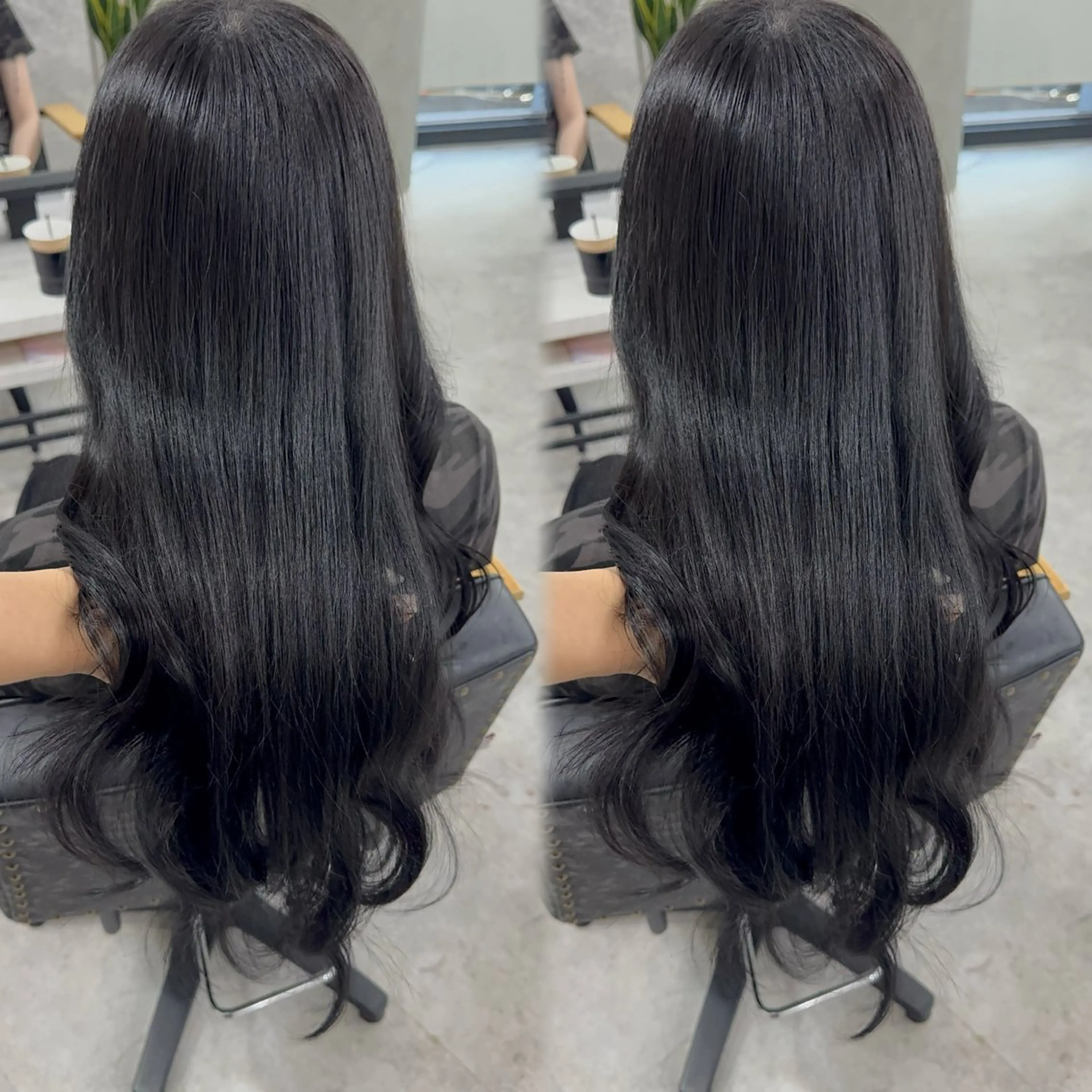 ロング カラー アッシュ アッシュブラウン ベージュカラー 黒髪 ブリーチ カット ヘアカラー トリートメント 赤み無し柔らかカラー 【梅田】madokaのヘアスタイル