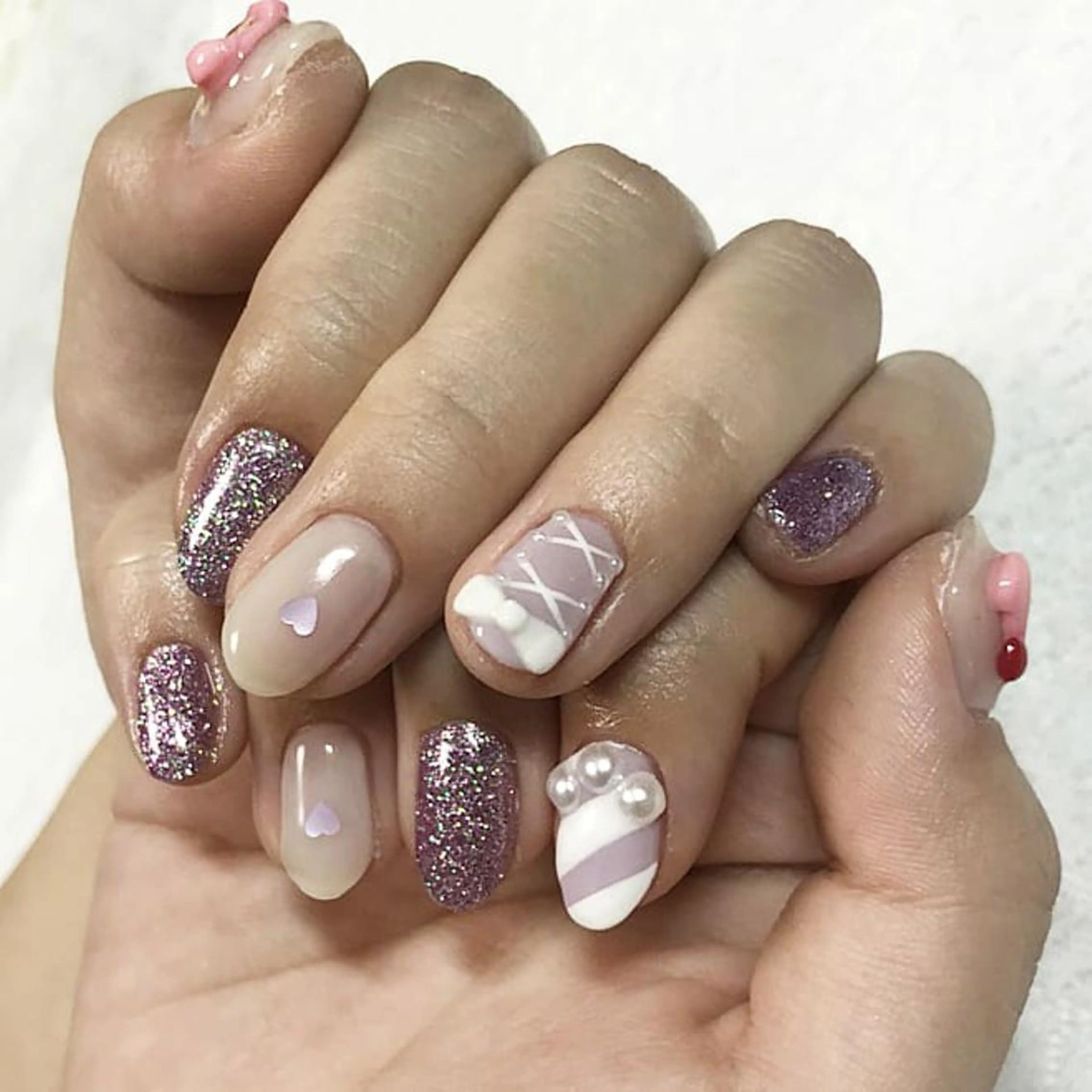 ネイル ハート ハンドネイル ハンドケア lyly.nail所属・lylynail YUUKAのネイルデザイン