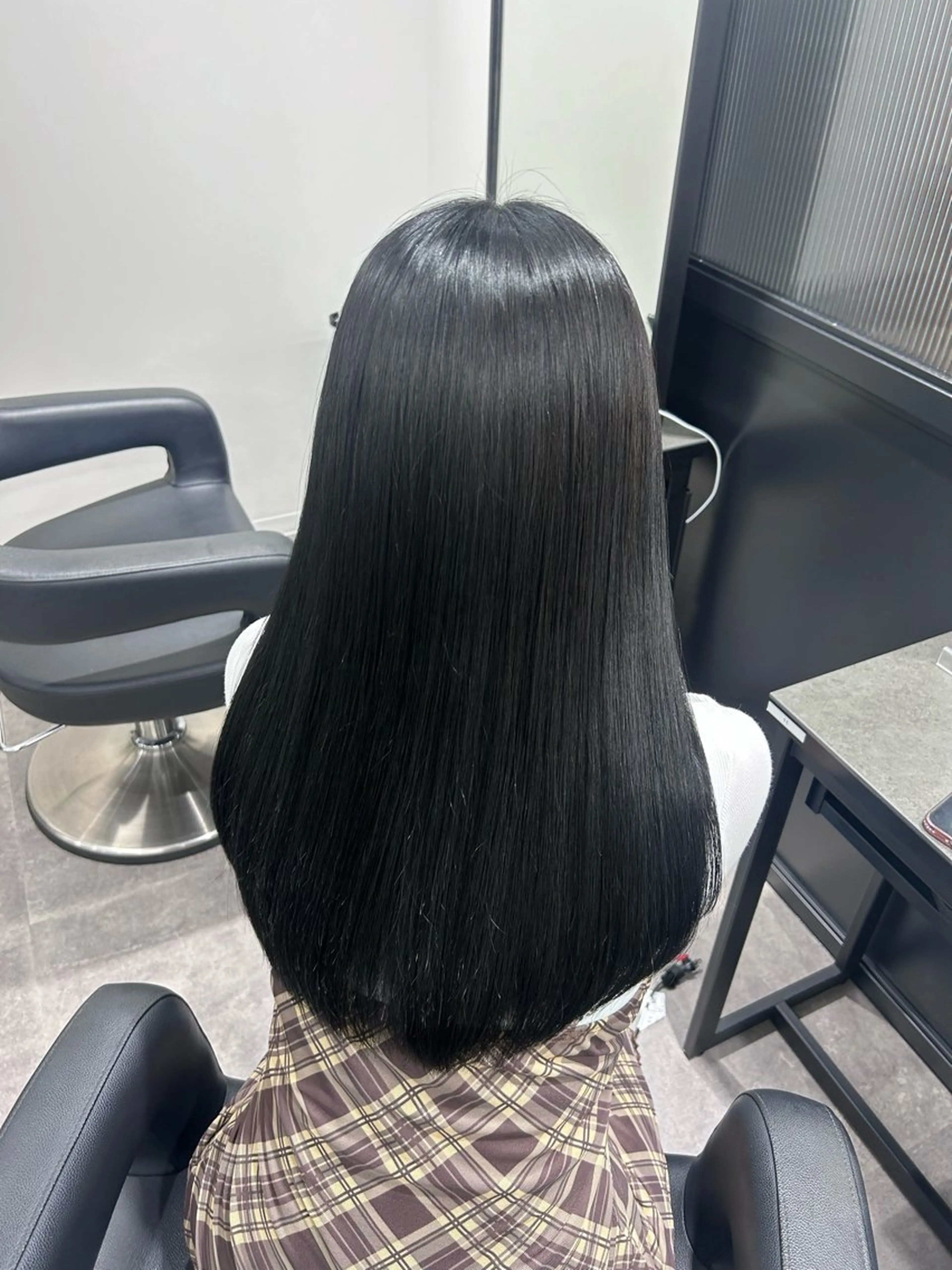 ロング カラー ヘアアレンジ メンズ キッズ ブリーチなしカラー/ ブラウン/レイヤーのヘアスタイル