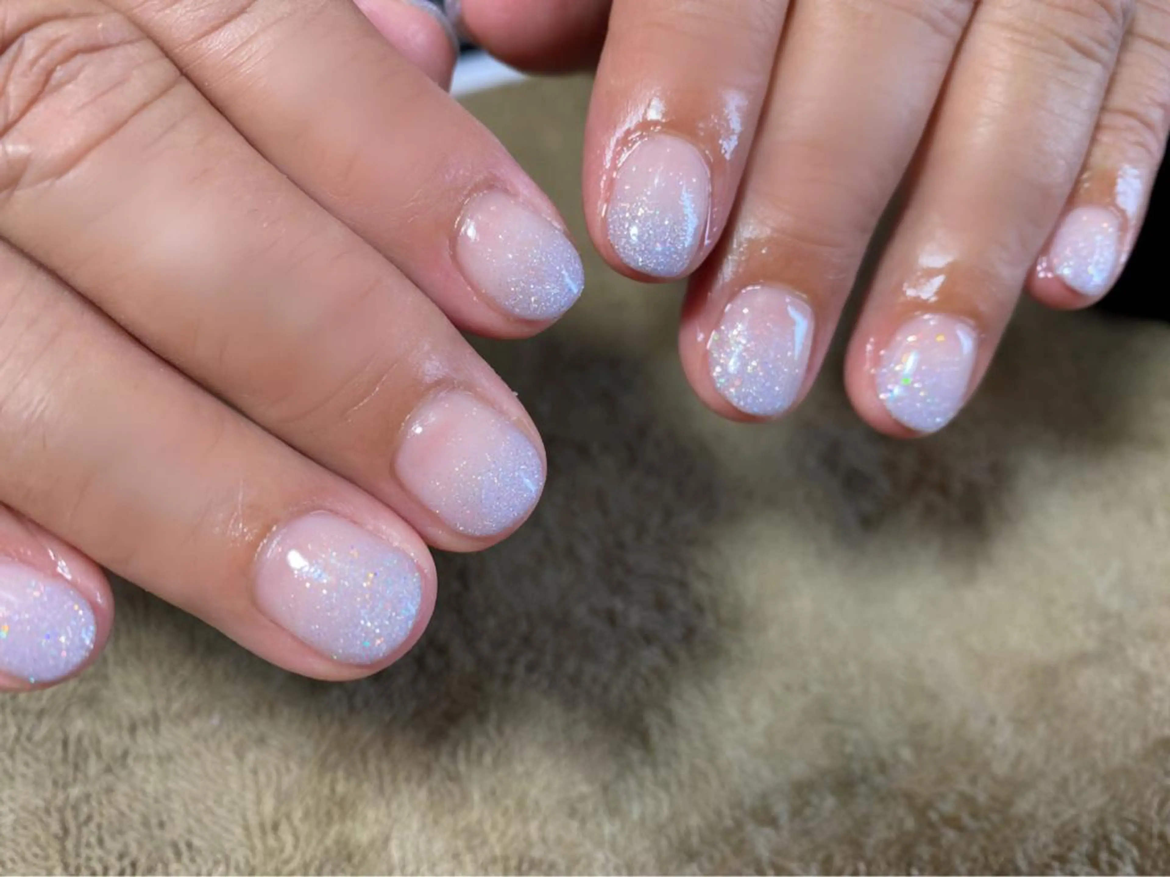 ショート ネイル ジェルネイル グラデーション パラジェル ハンドネイル 三原 裕紀のマツエク・マツパデザイン