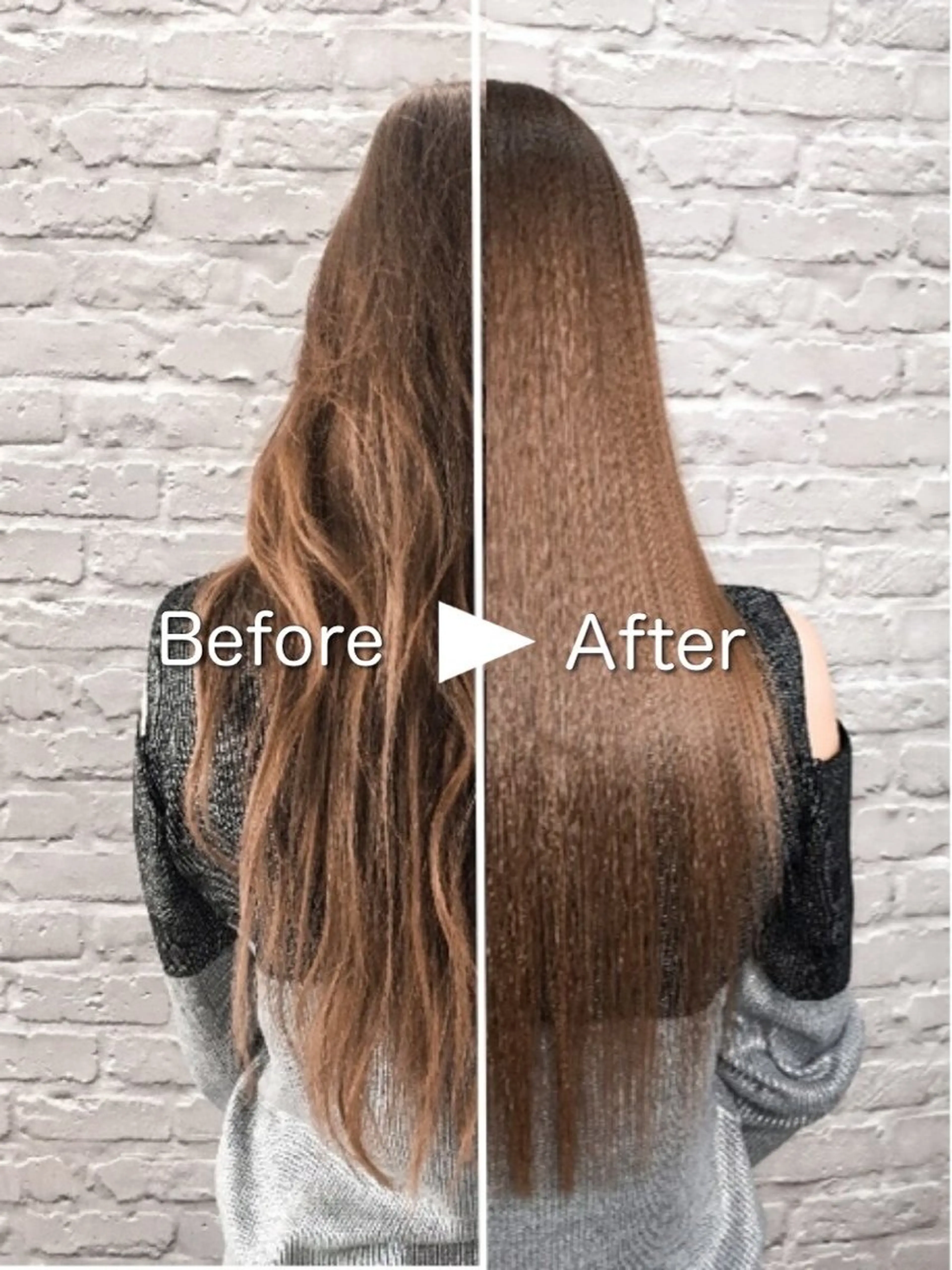 縮毛矯正専門店の本気の髪質改善カラー+ケアカットの写真