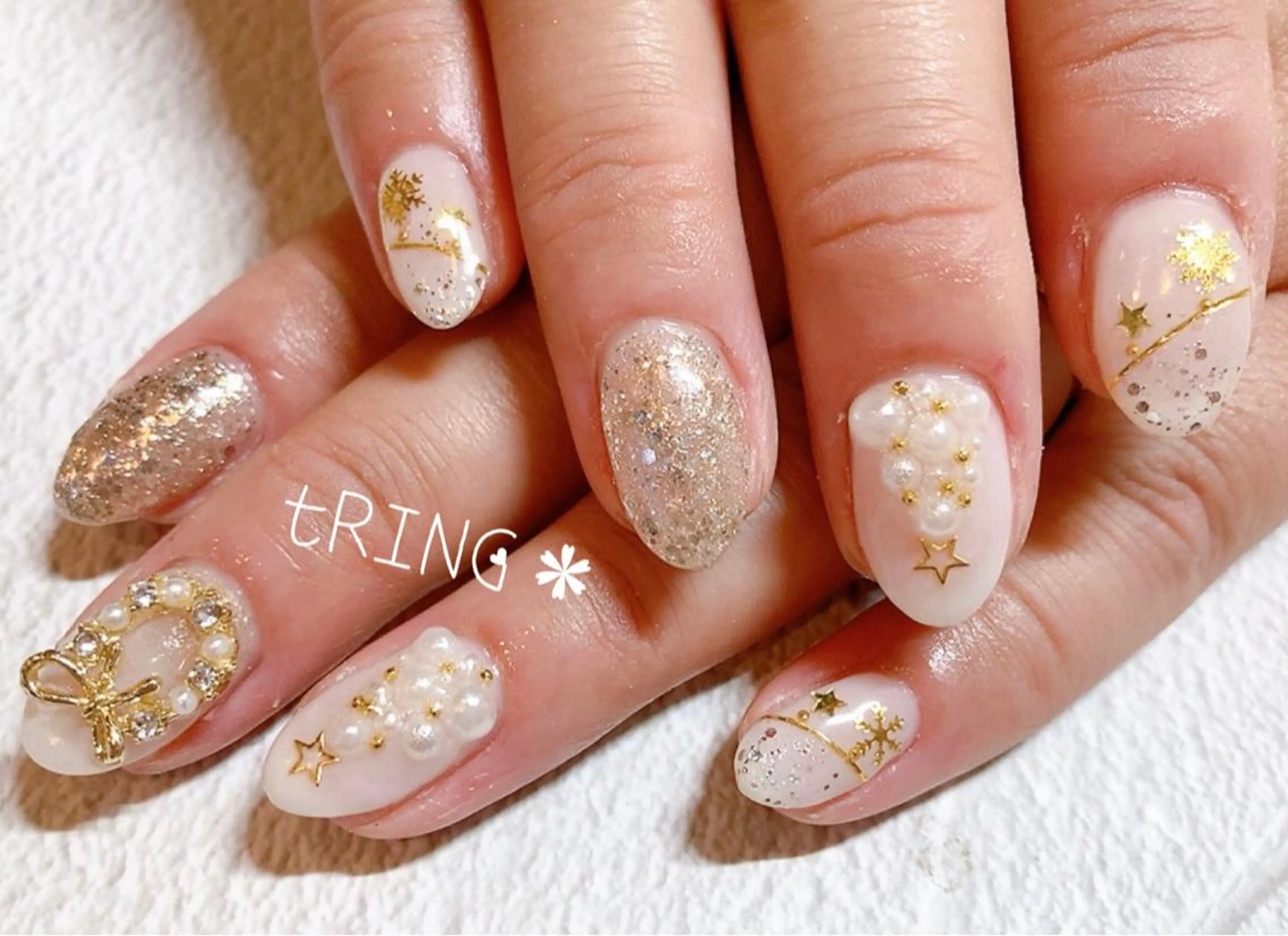 ネイル ハンドネイル tRING＊ しいの木台のネイルデザイン