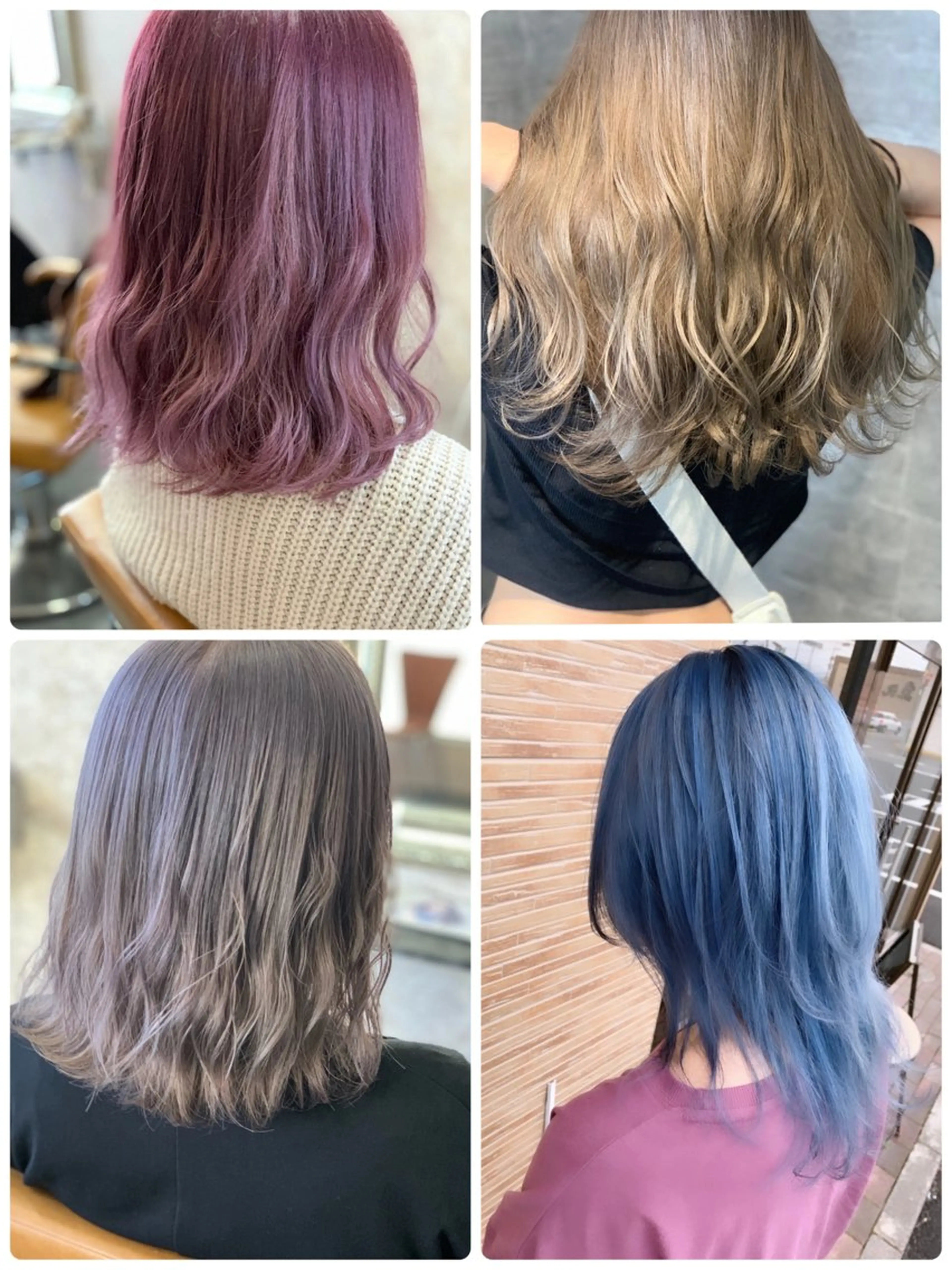 ロング ボブ 顔まわりレイヤー 顔周りカット ハイライト 韓国風ヘア ank classic hair【アンククラシックヘアー】所属・バレ、ハイライト モデル募集　齋藤祐哉のヘアスタイル