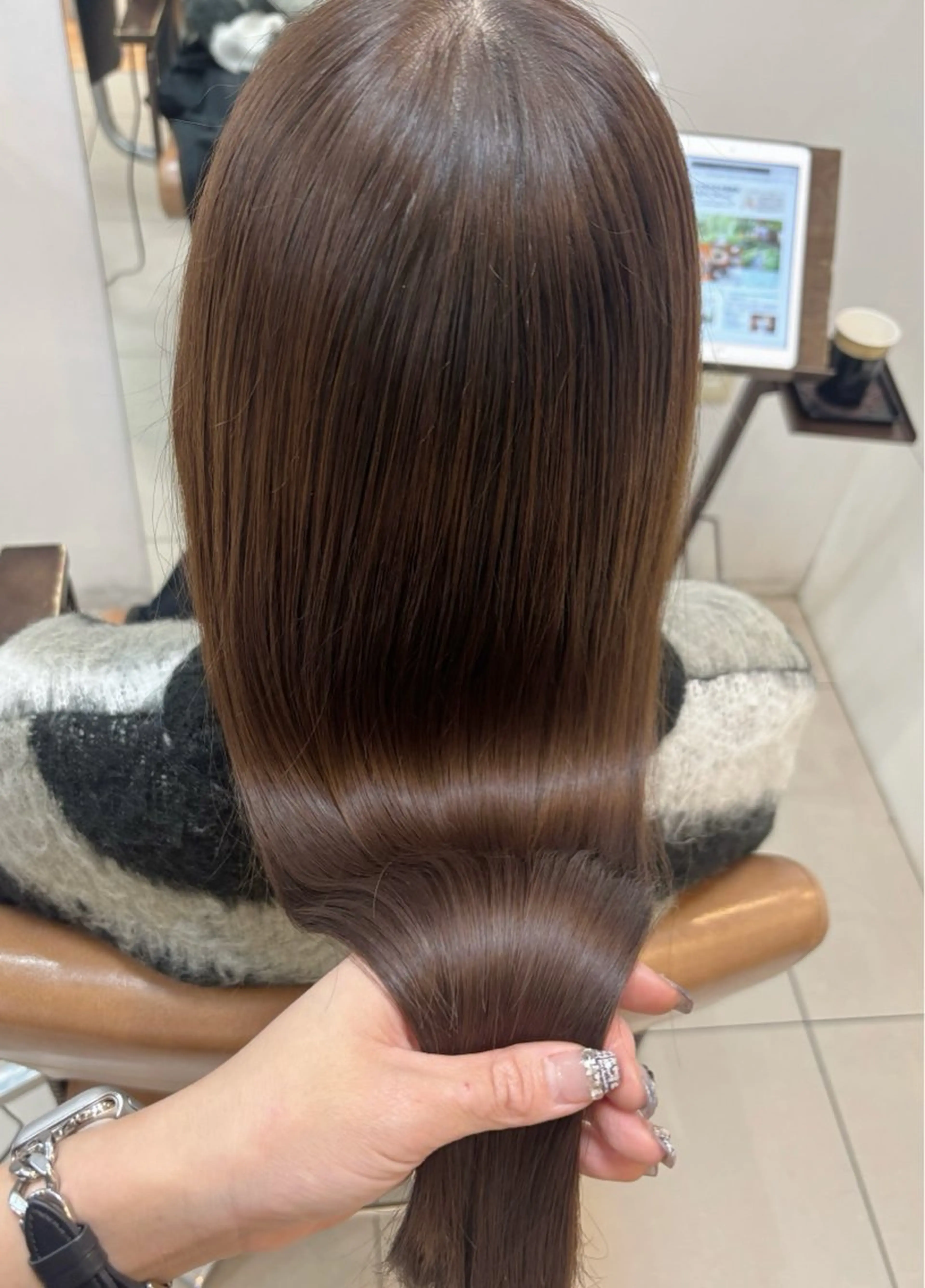 セミロング カラー ブラウンカラー 髪質改善 カット ヘアカラー 頭皮×髪質改善 透明感カラー💎中村のヘアスタイル