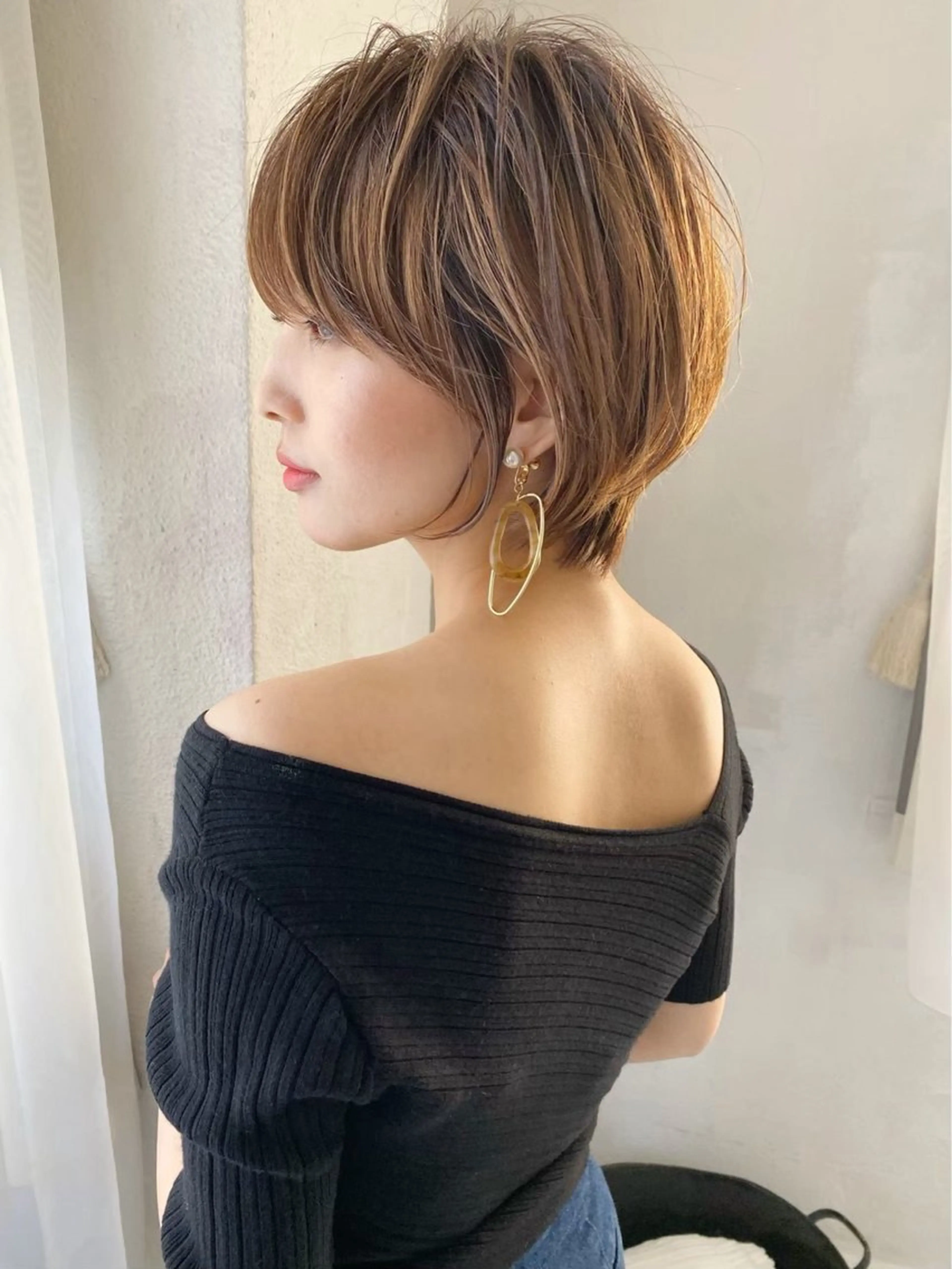 ショート くびれヘア 顔周りカット ハッシュカット 髪質改善 韓国風ヘア ヘアカラー トリートメント 博多ショート 🌱松井　傑のヘアスタイル