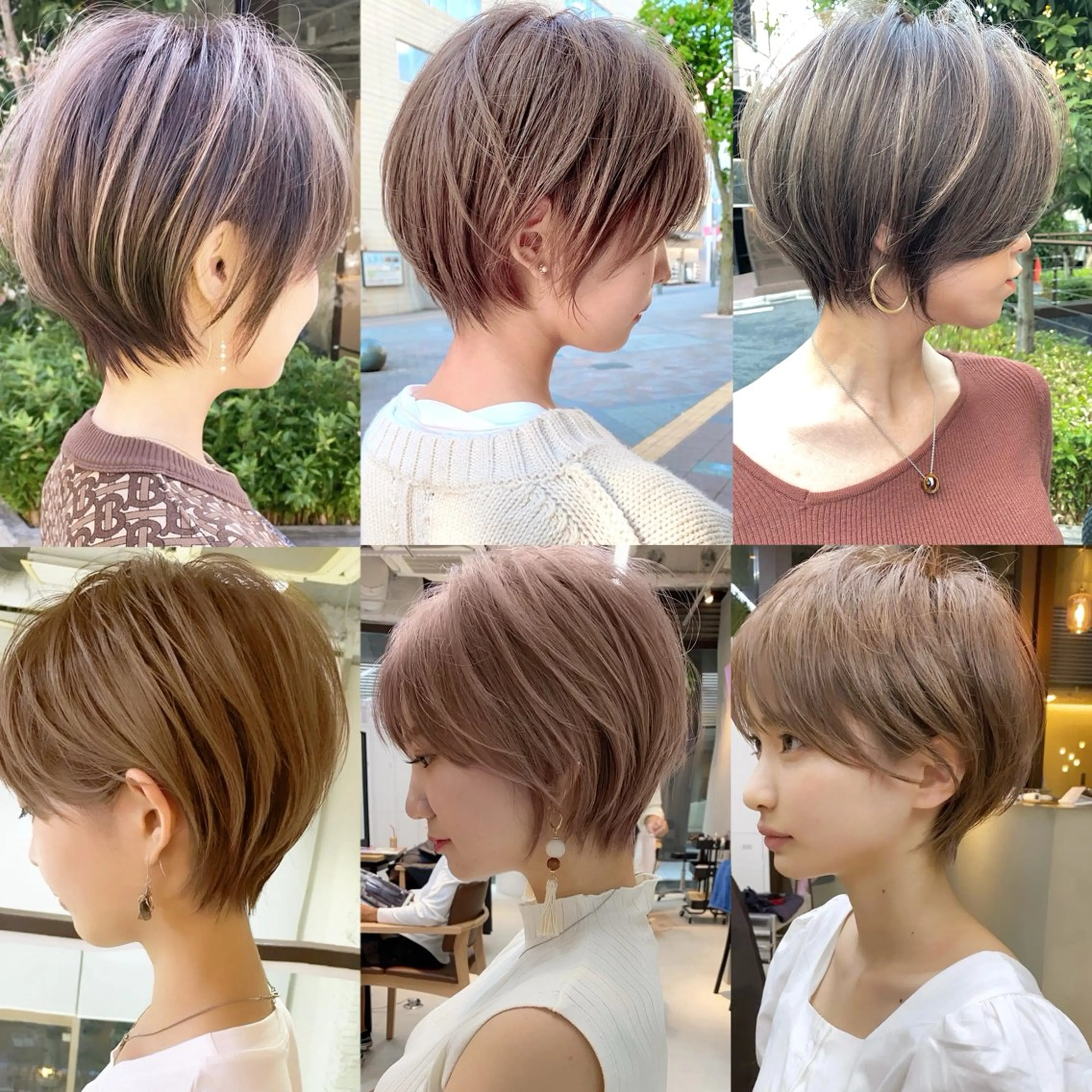 ショート カラー カット トリートメント laff 新宿所属・切りっぱなしボブ レイヤー/縮毛矯正のヘアスタイル