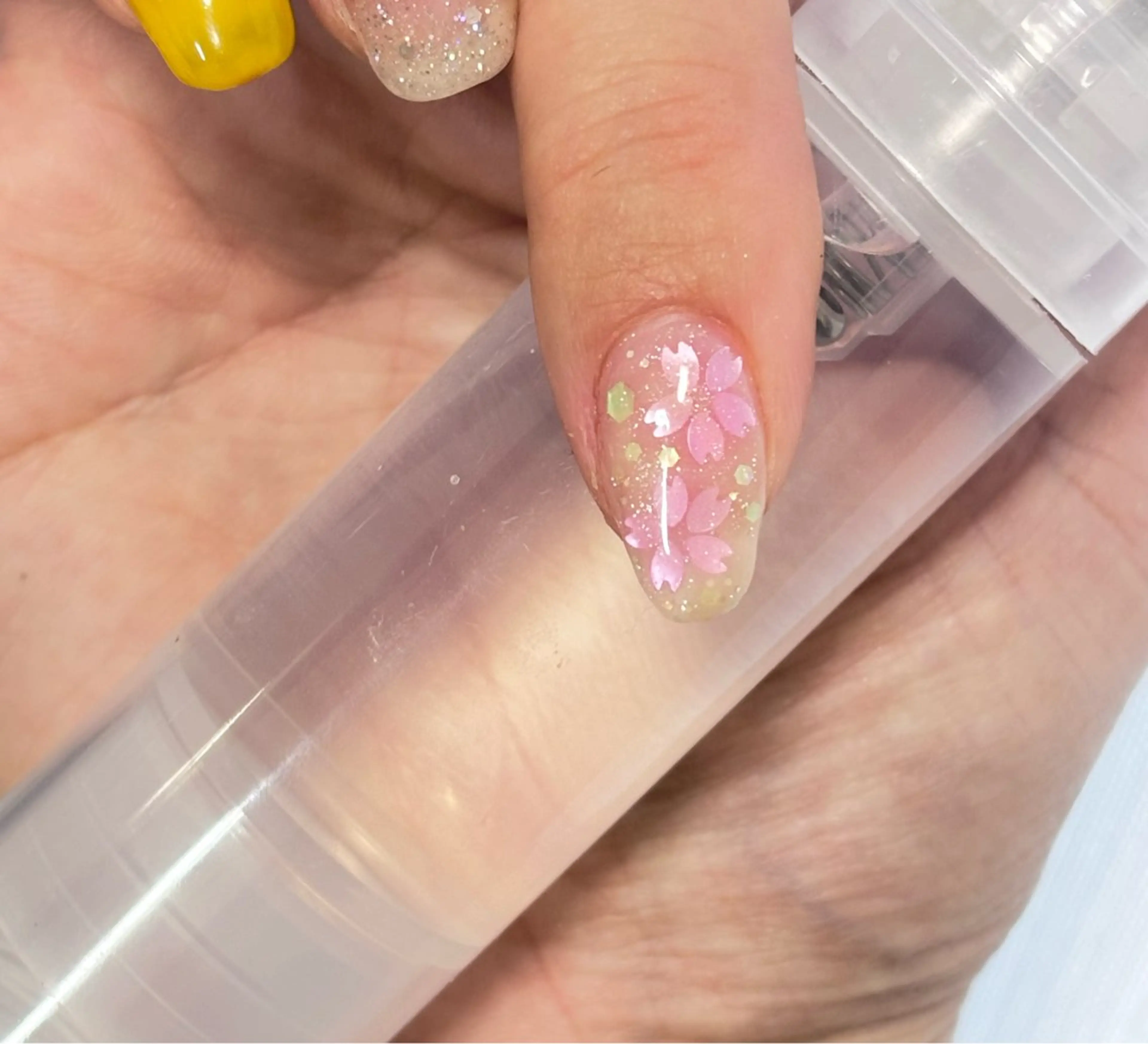 ネイル 桜ネイル マグネットネイル Lino nailのネイルデザイン