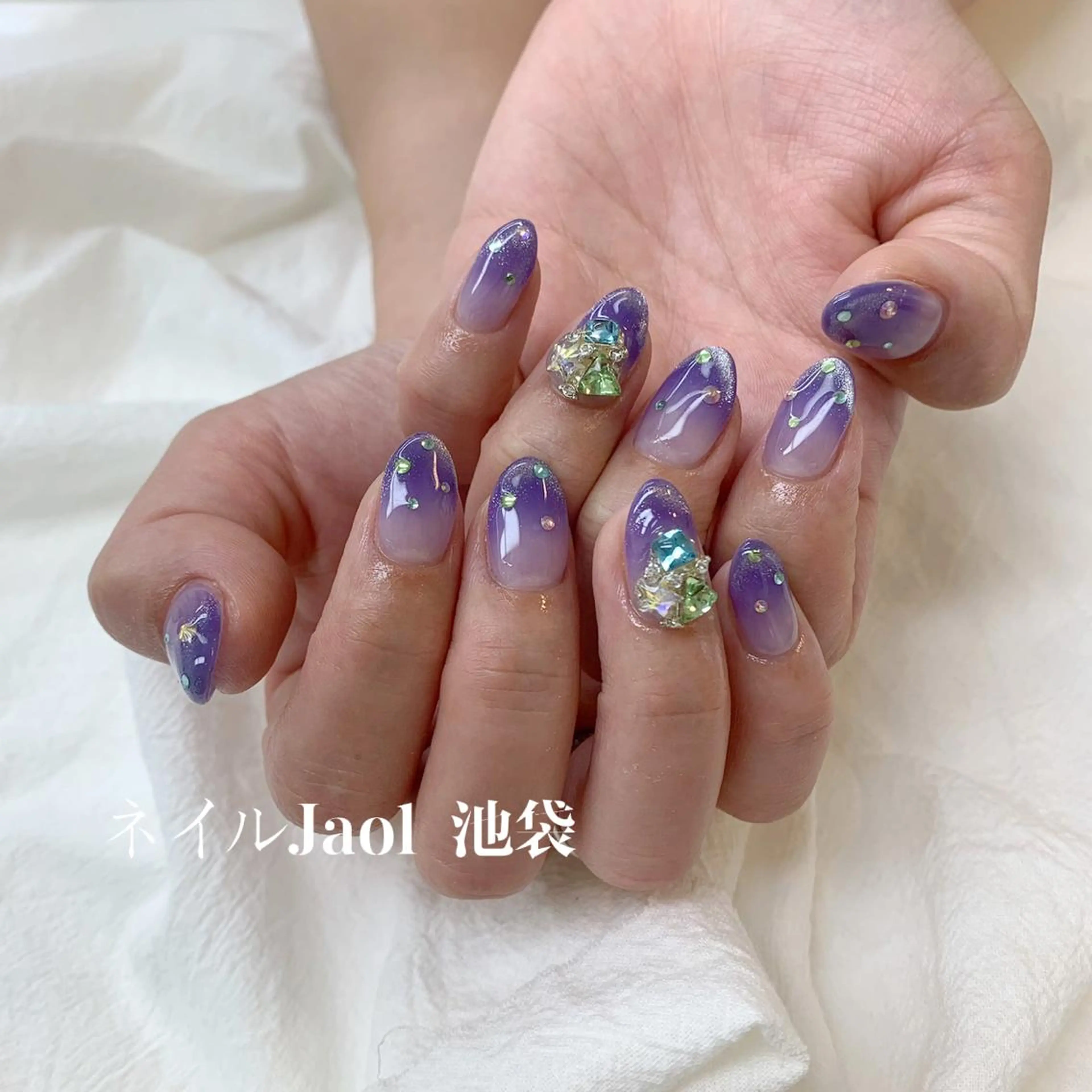 ミディアム ハンドネイル nail jaol池袋店所属・ネイルJaol 池袋のネイルデザイン