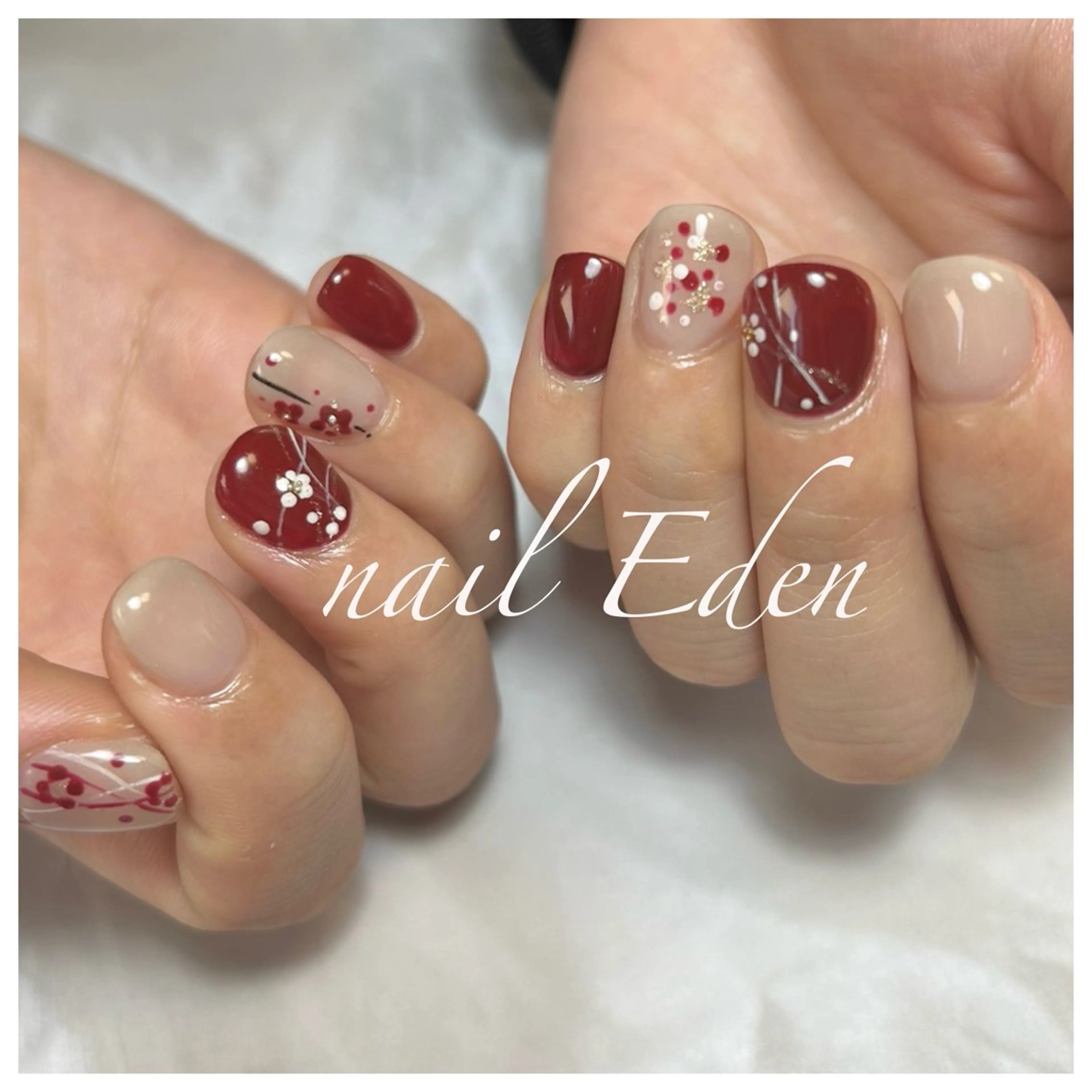 ネイル 持ち込み ハンドネイル ハンドケア Eden　private nail saron所属・Eden ♾️のネイルデザイン
