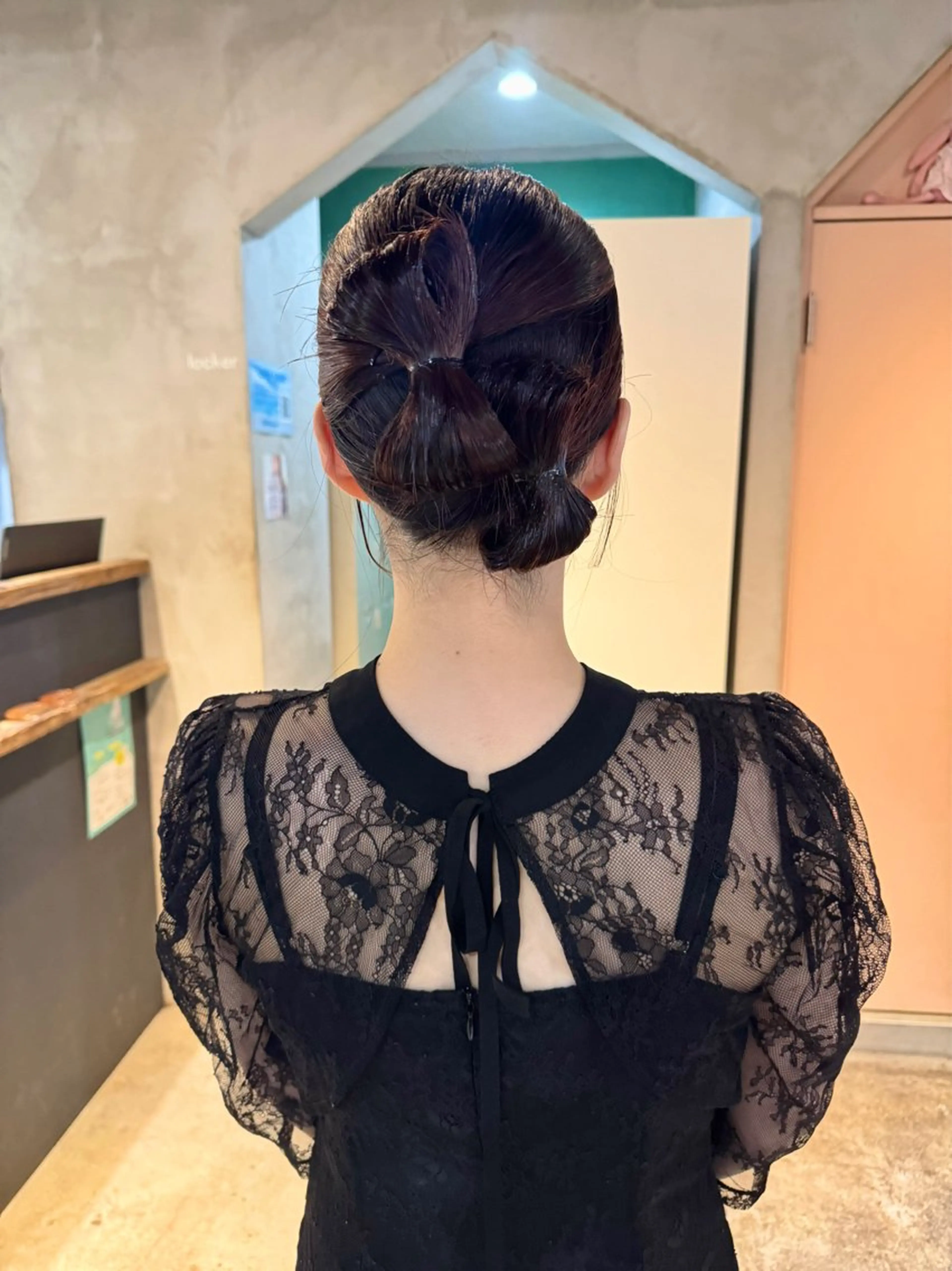 ミディアム ヘアアレンジ ヘアセット クキノケイカ /暖色カラーのヘアスタイル