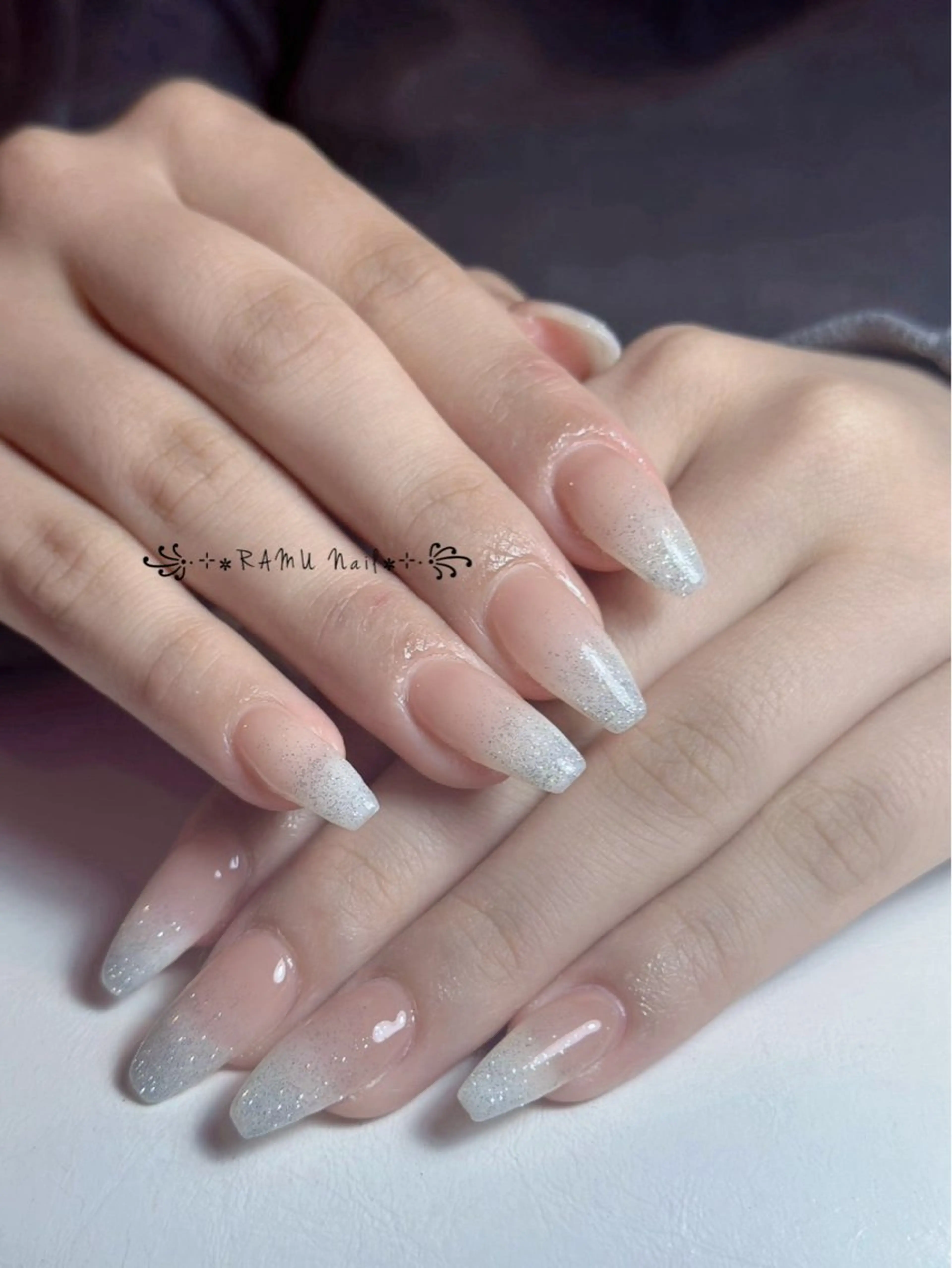 ネイル フレンチネイル 韓国ネイル シンプルネイル ネイルチップ ワンホンネイル ハンドネイル RAMU Nail 恵比寿店のネイルデザイン