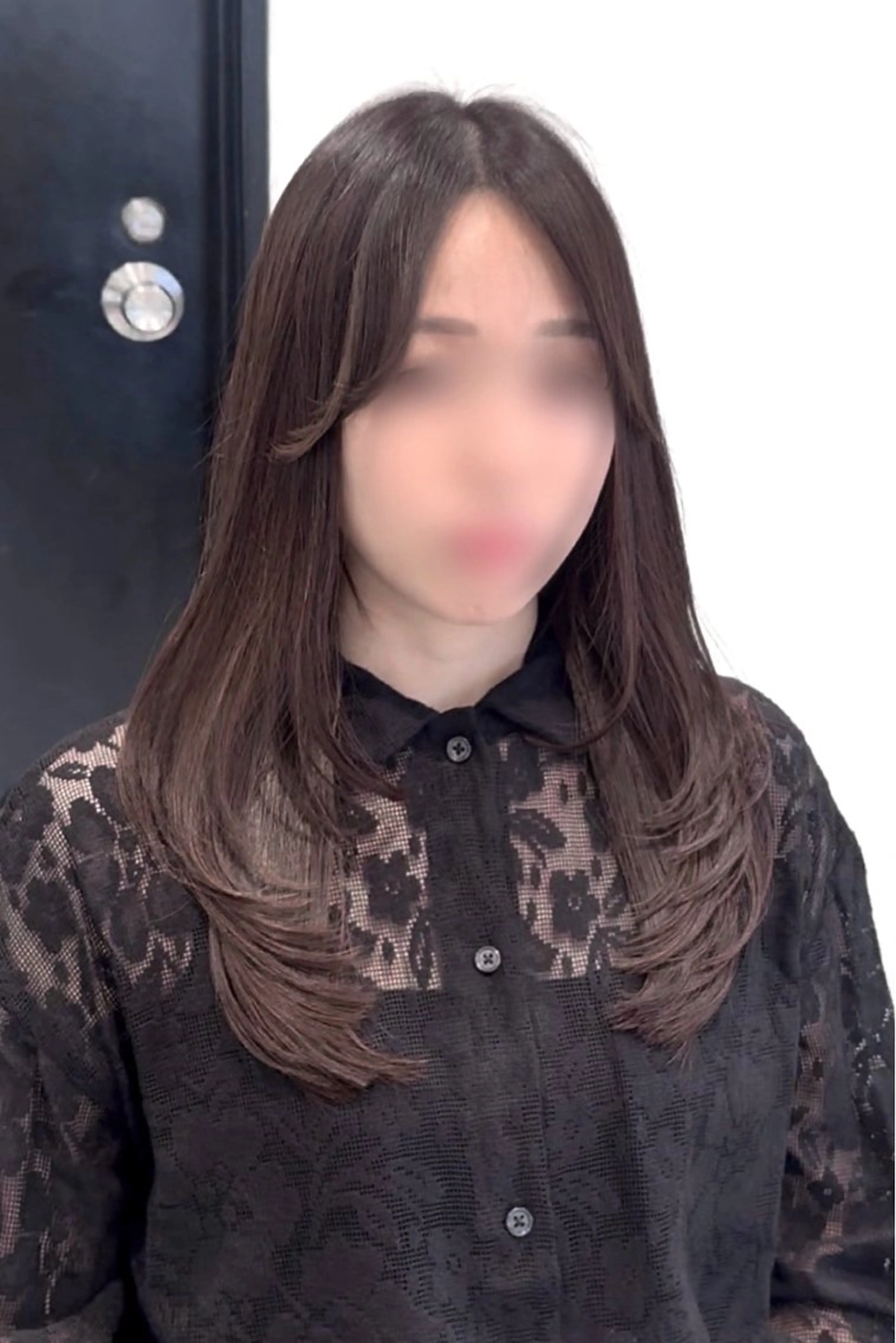 ミディアム カラー パーマ ヘアアレンジ カット トリートメント ヘアセット パク・ボミン小野リエ 韓国ハーフ🦊のヘアスタイル